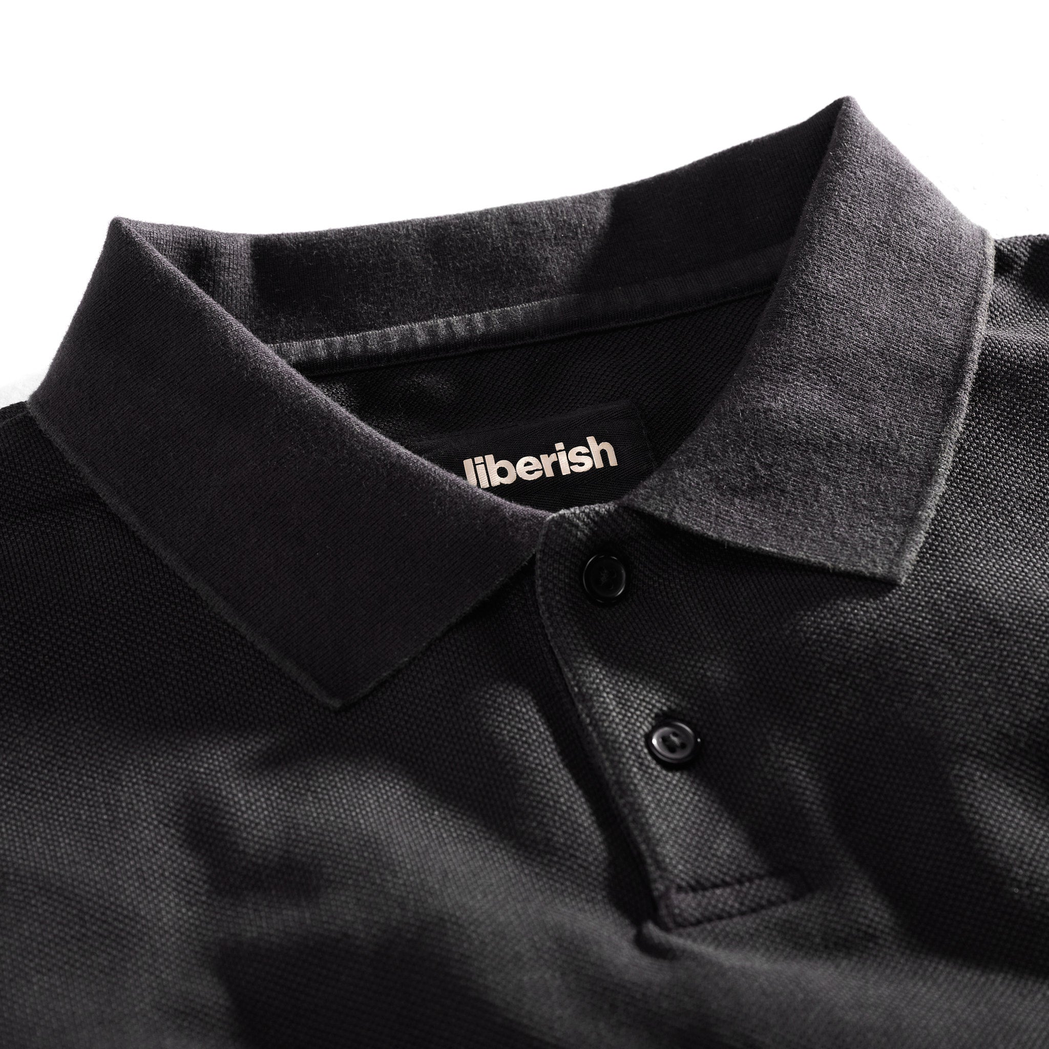 Pigment Dyed Polo Vintage Black