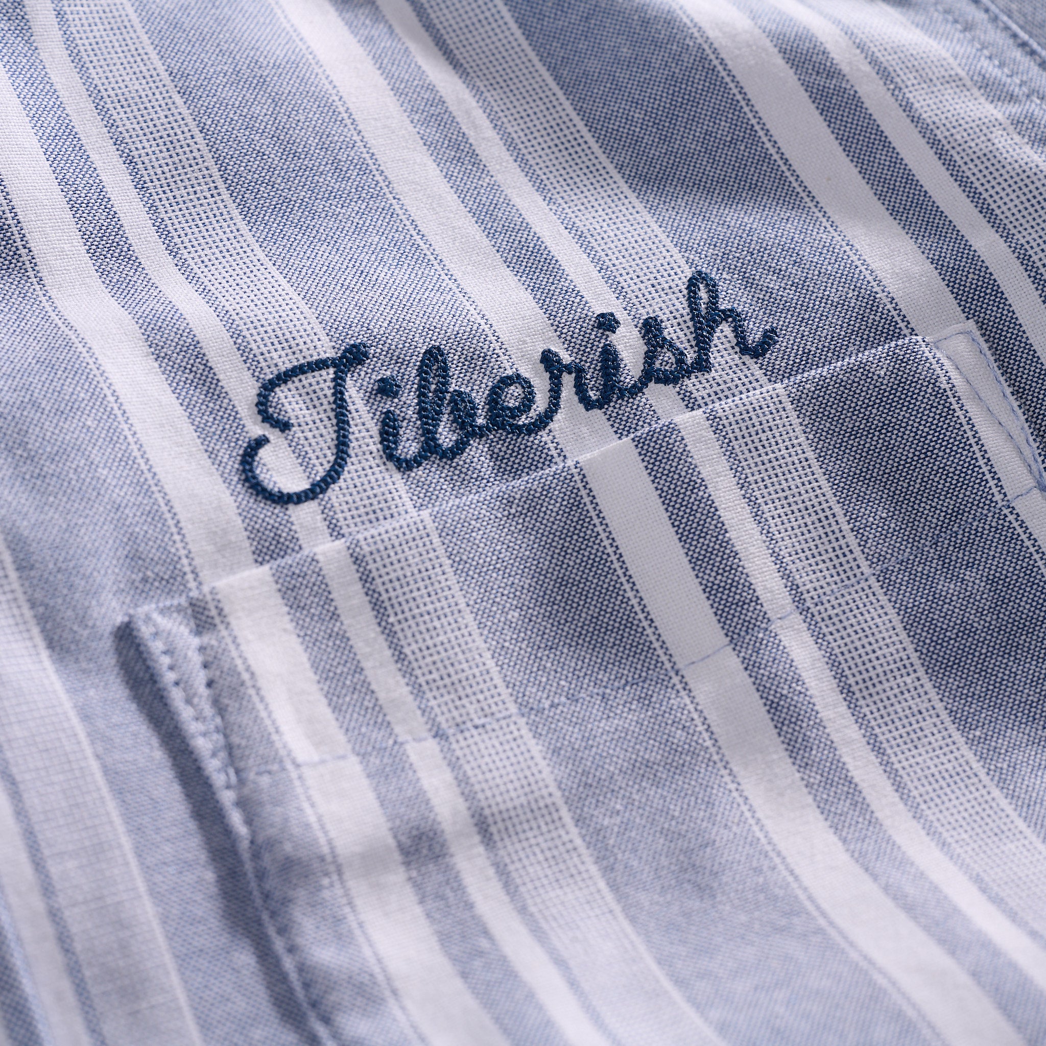 Striped Oxford Shirt Blue