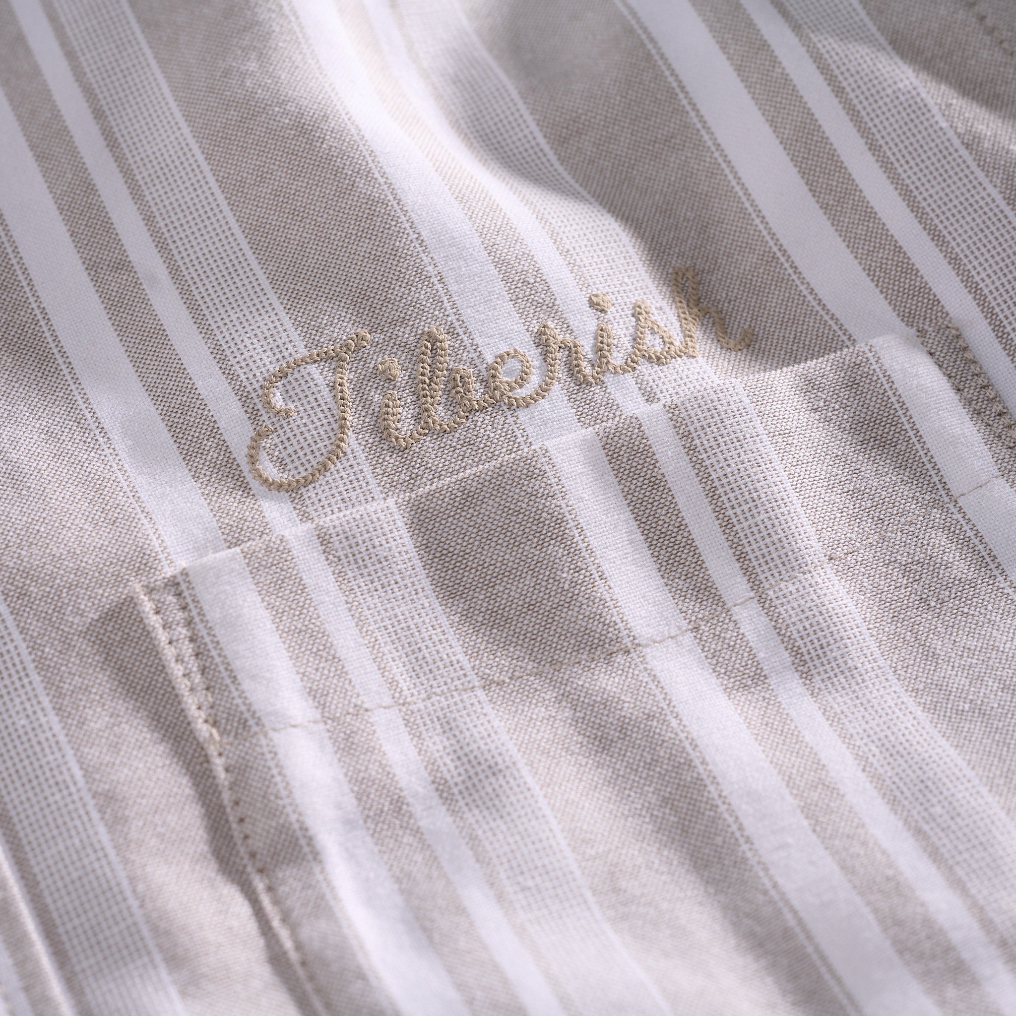 Striped Oxford Shirt Wheat