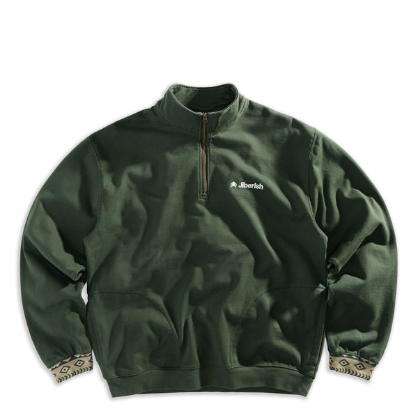 Crunchy Quarter Zip Evergreen | Jiberish