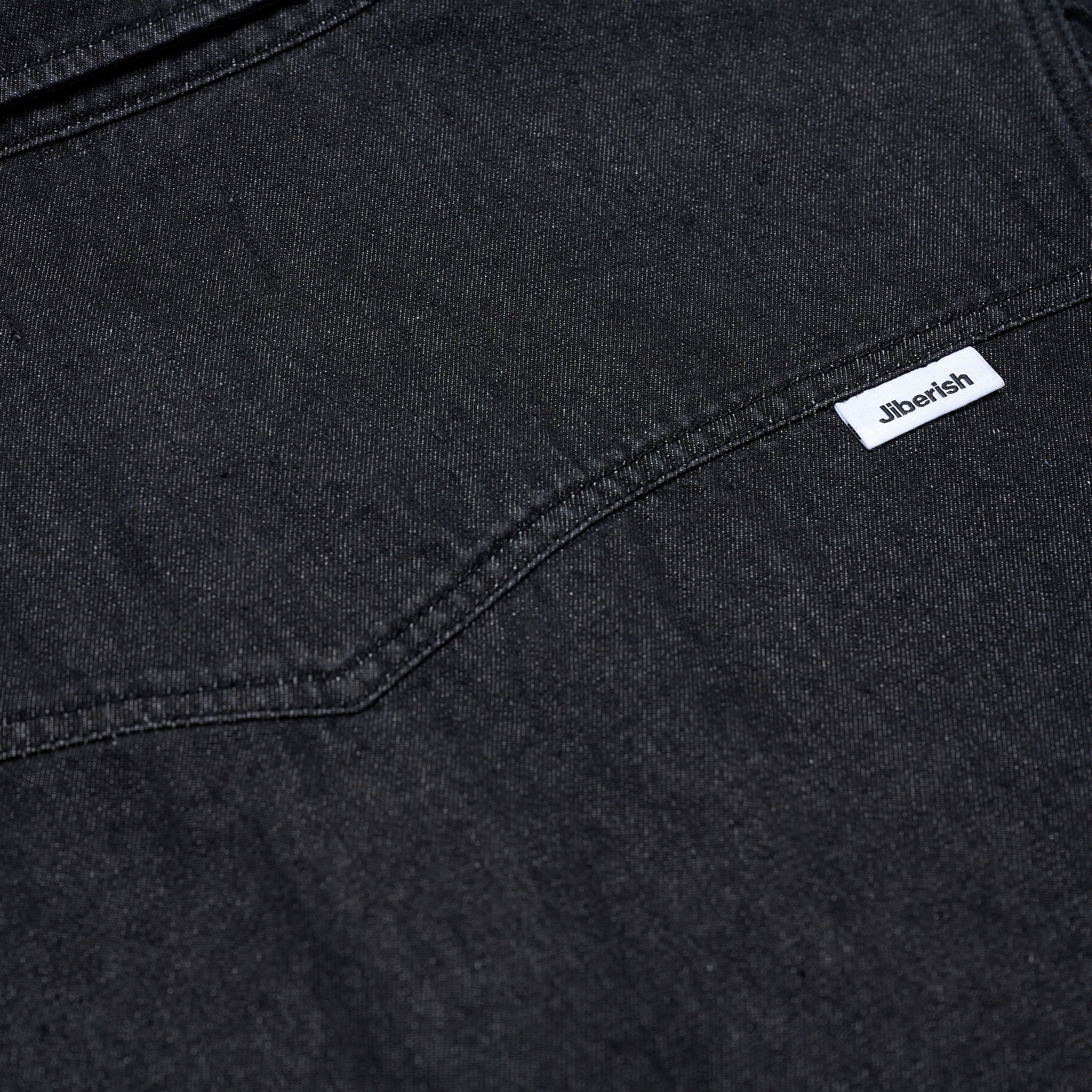 Pearl Snap Denim Shirt Black