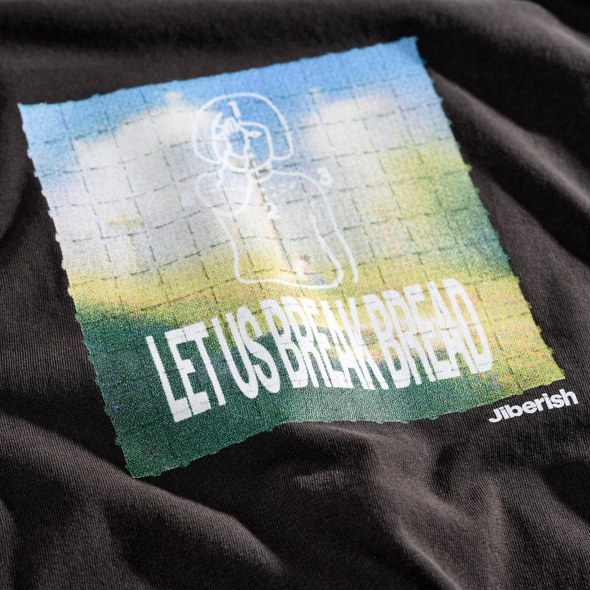 Breaking Bread Tee Vintage Black