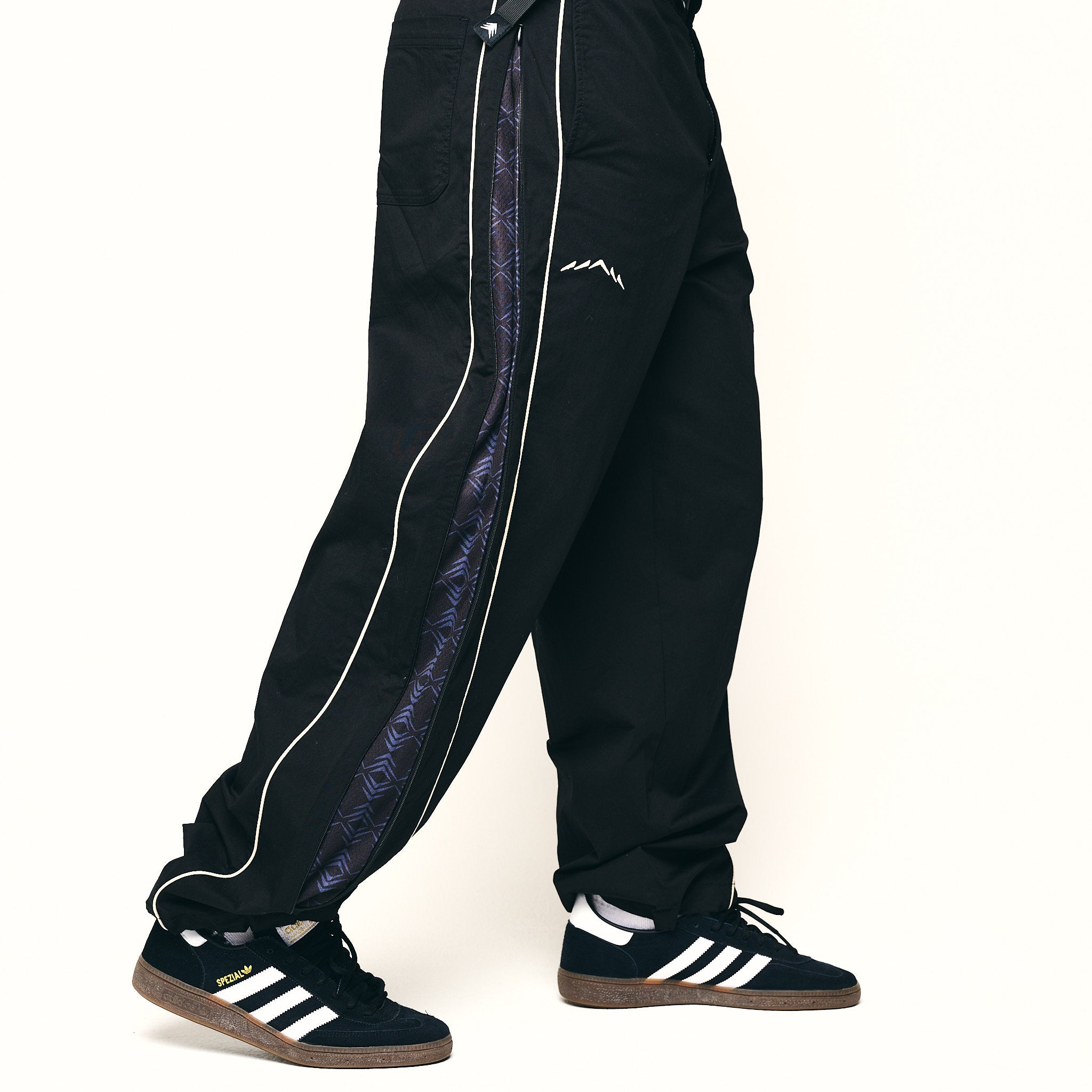Baggy Zip Track Pant Black