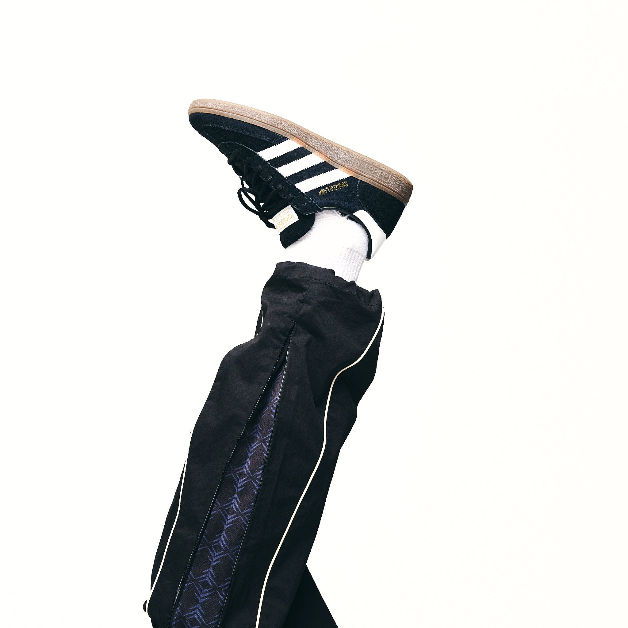 Baggy Zip Track Pant Black