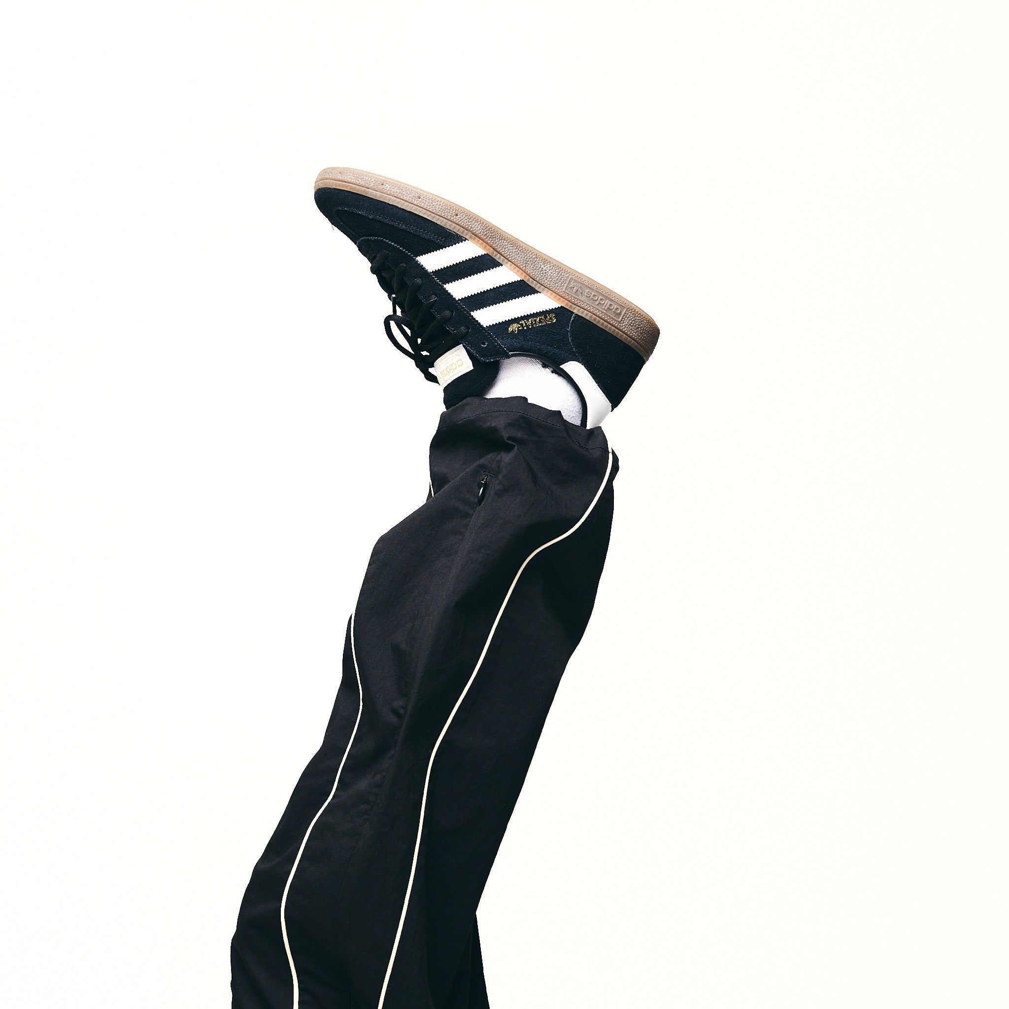 Baggy Zip Track Pant Black
