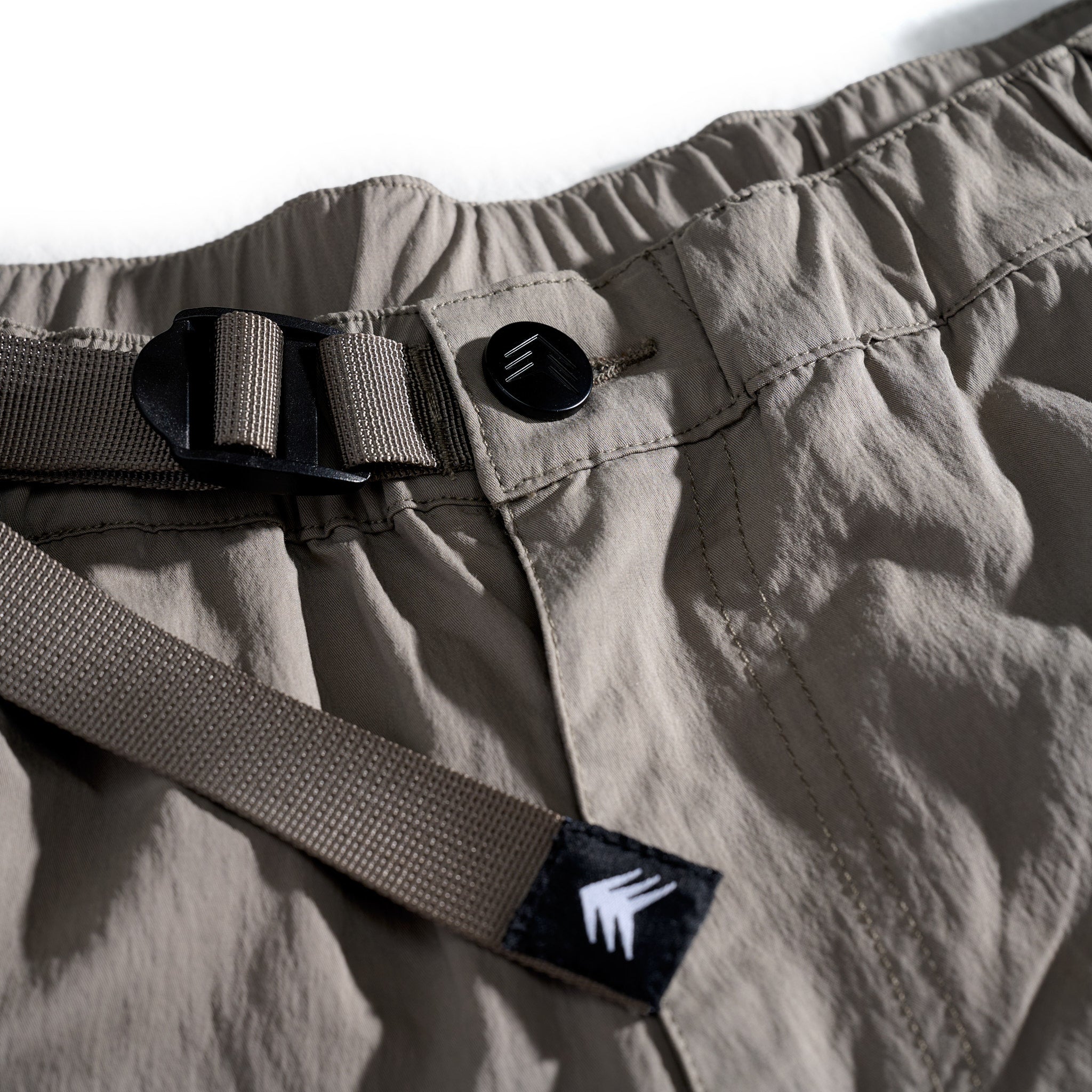 Baggy Zip Track Pant Stone