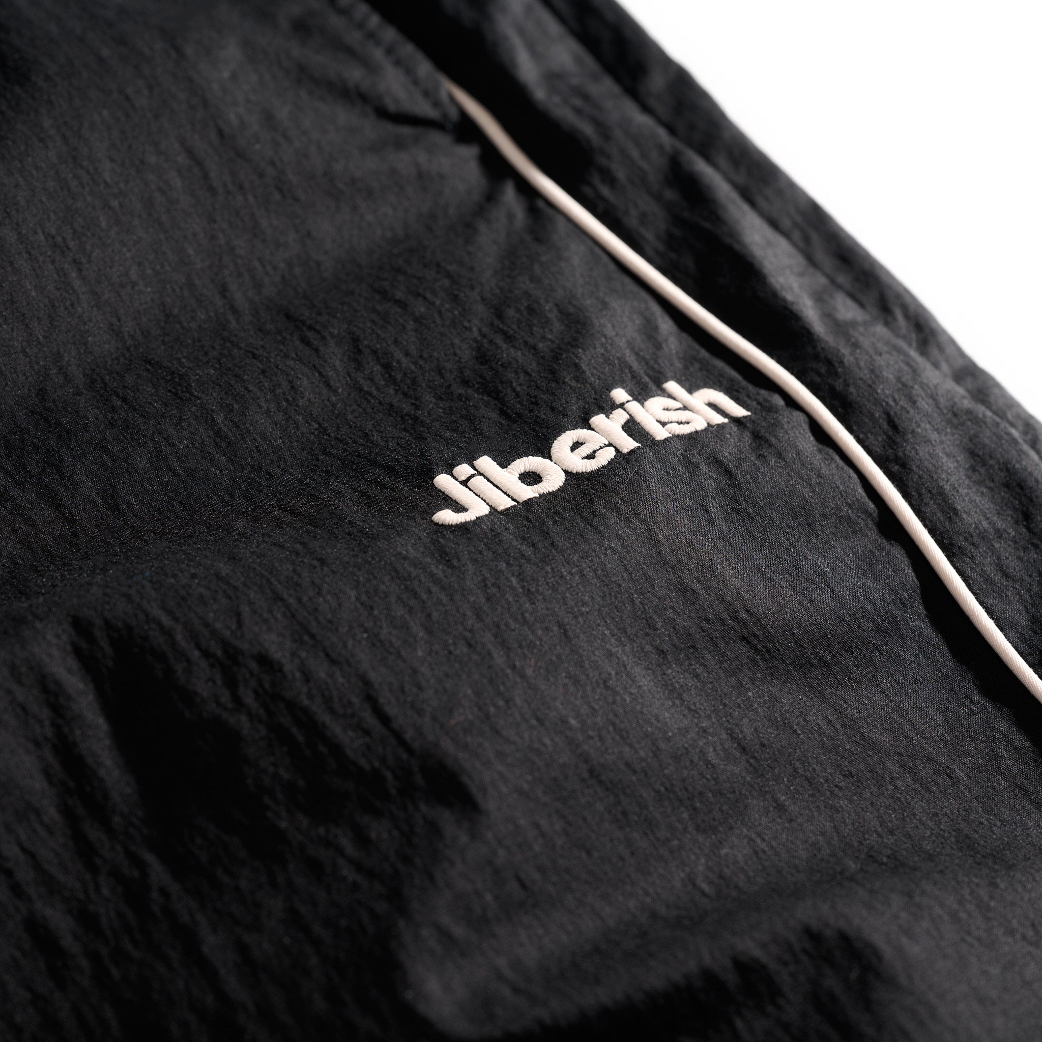 Baggy Zip Track Pant Black