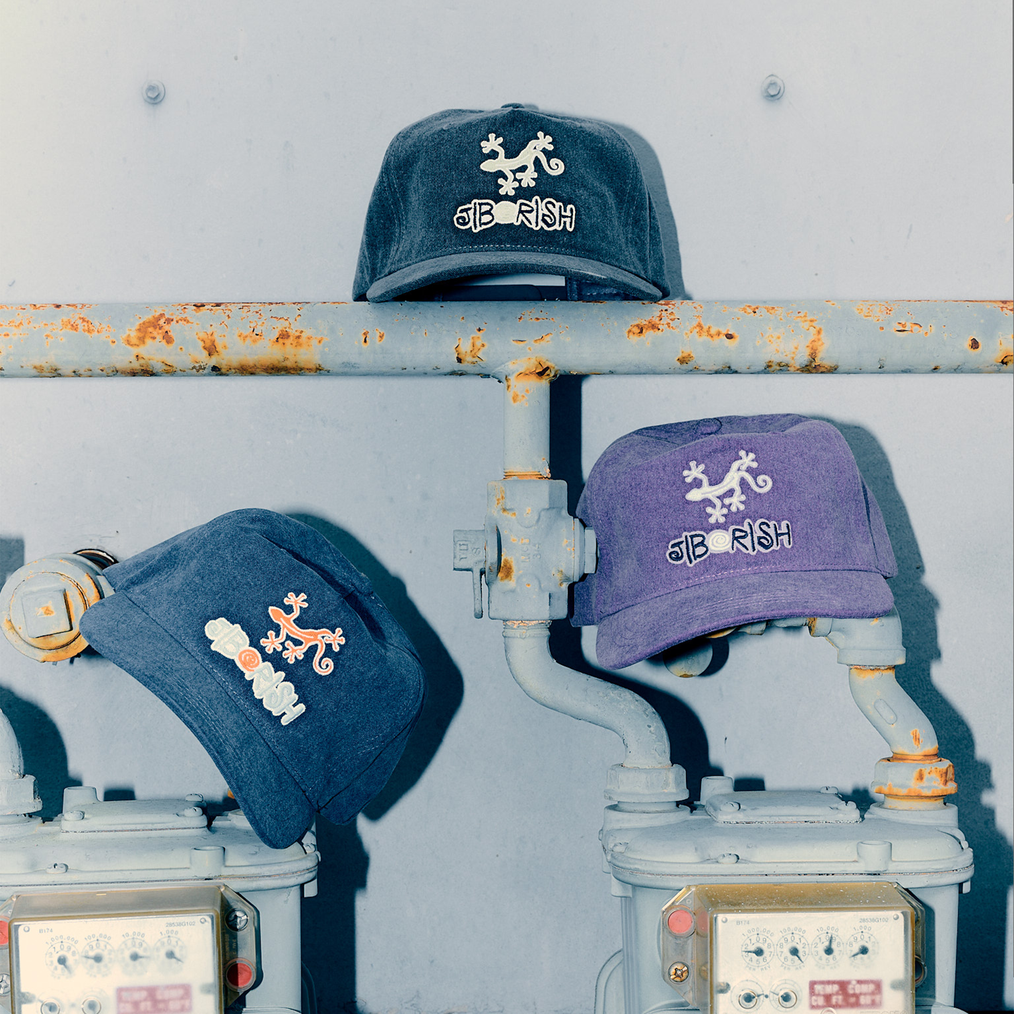 Lizards Washed Navy 5-Panel
