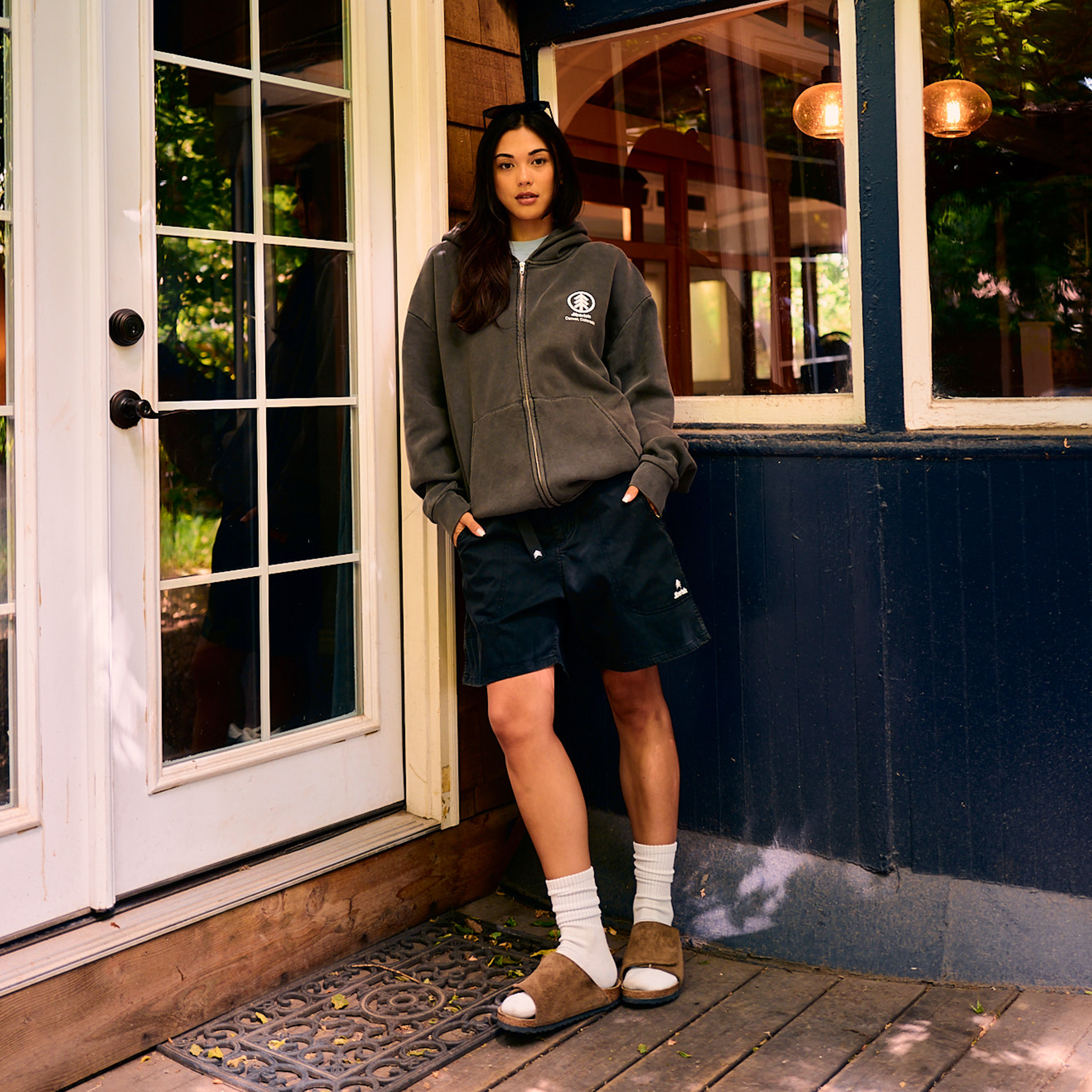 Hemlock Zip Hoodie Vintage Black
