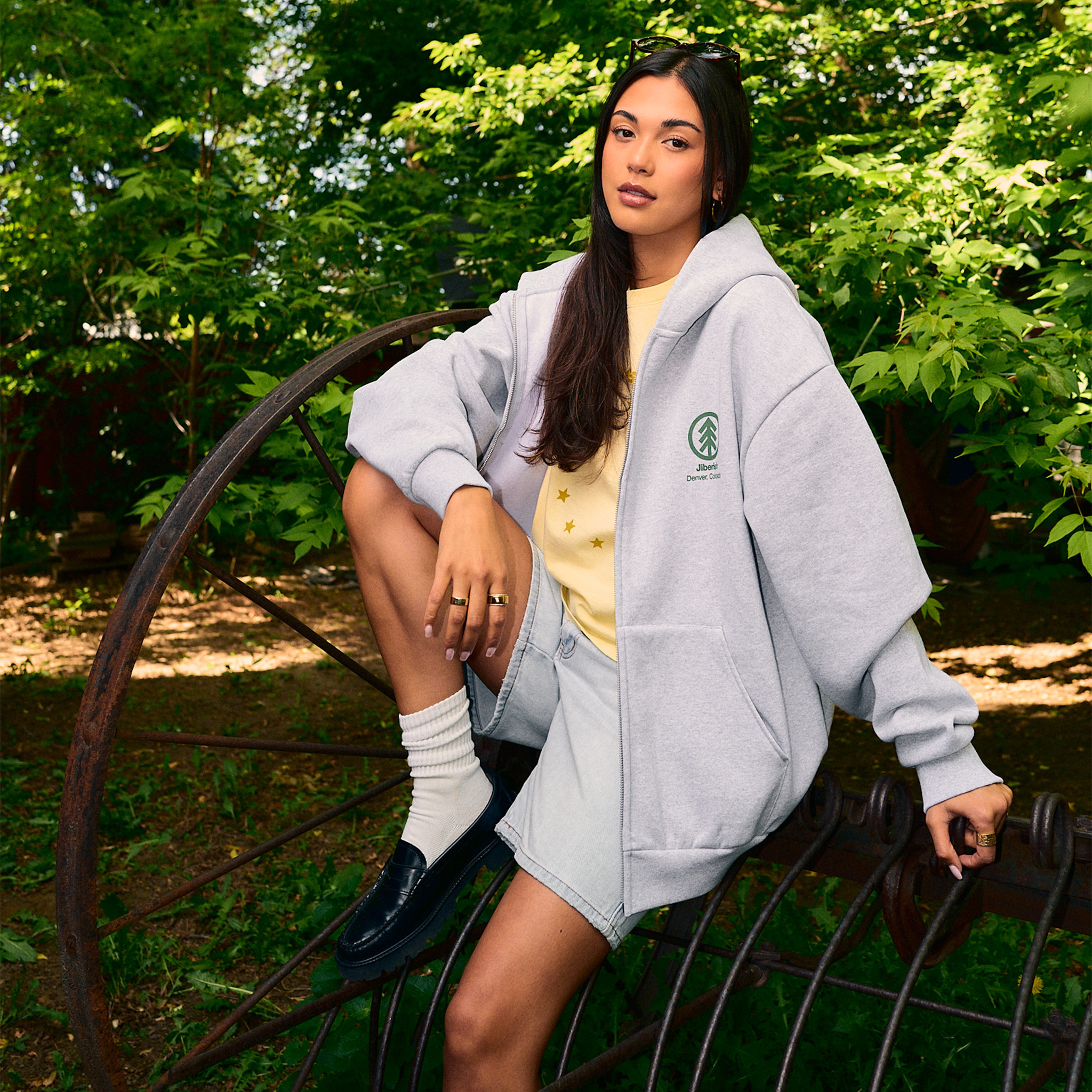 Hemlock Zip Hoodie Heather Grey