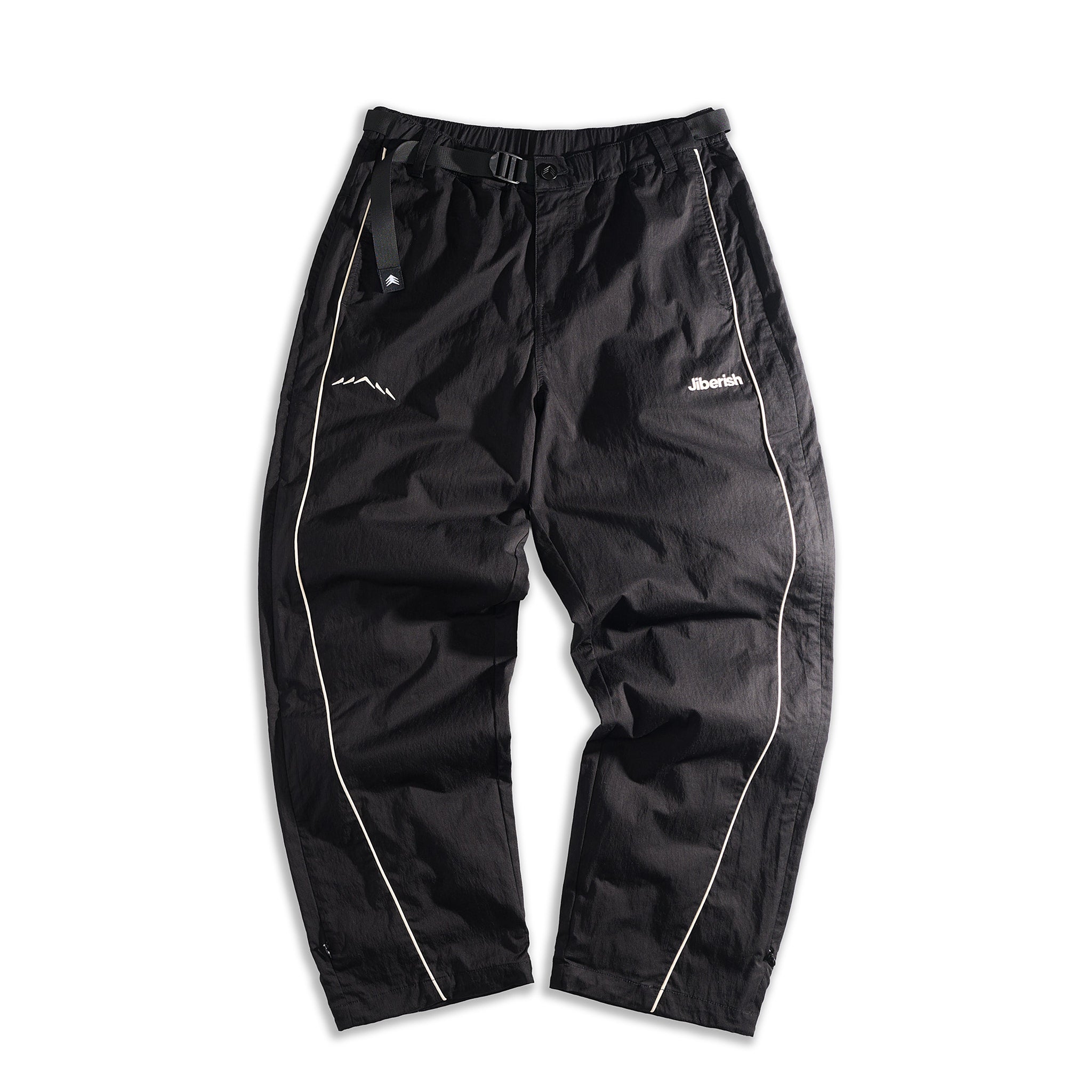Baggy Zip Track Pant Black – Jiberish
