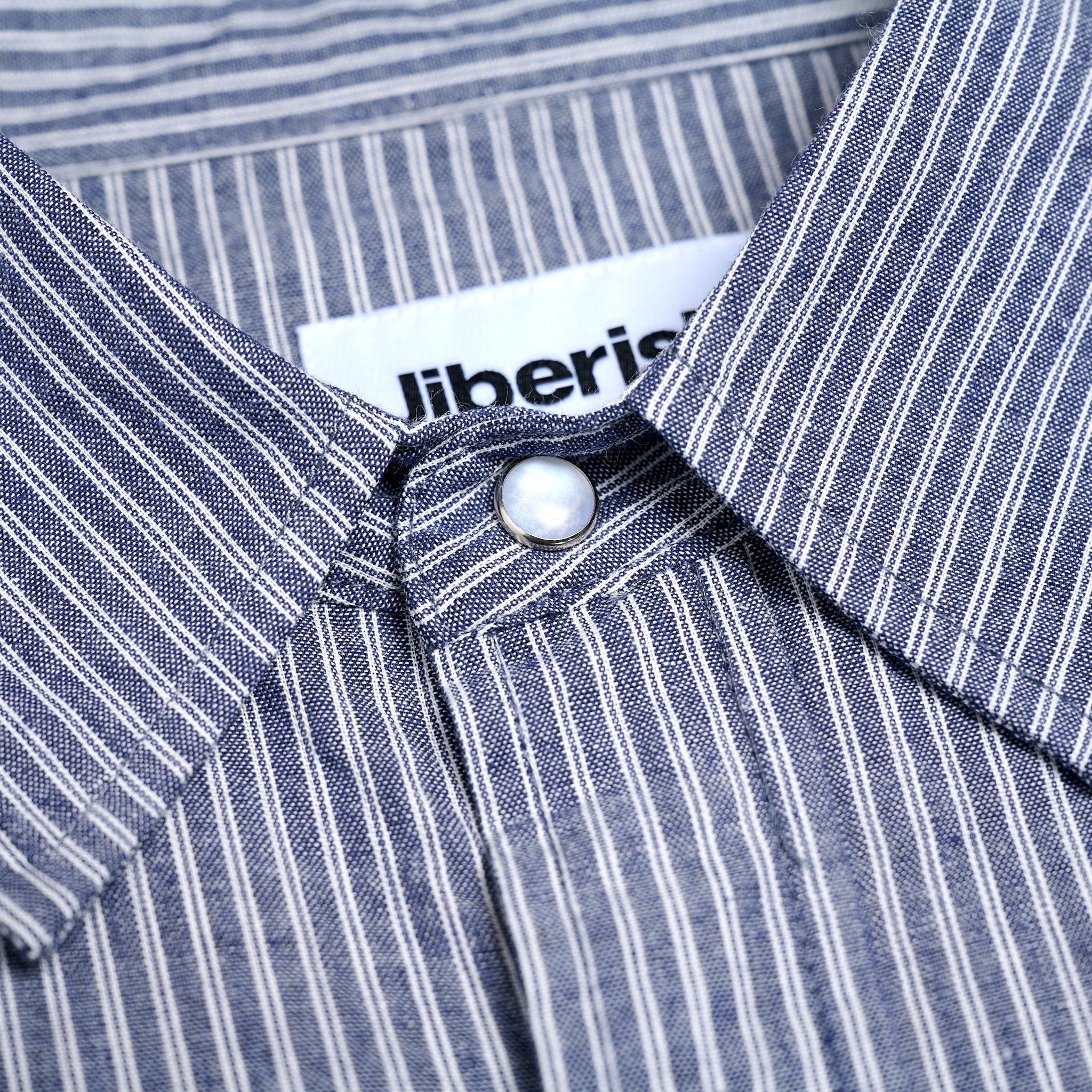 Seersucker Button Up Blue