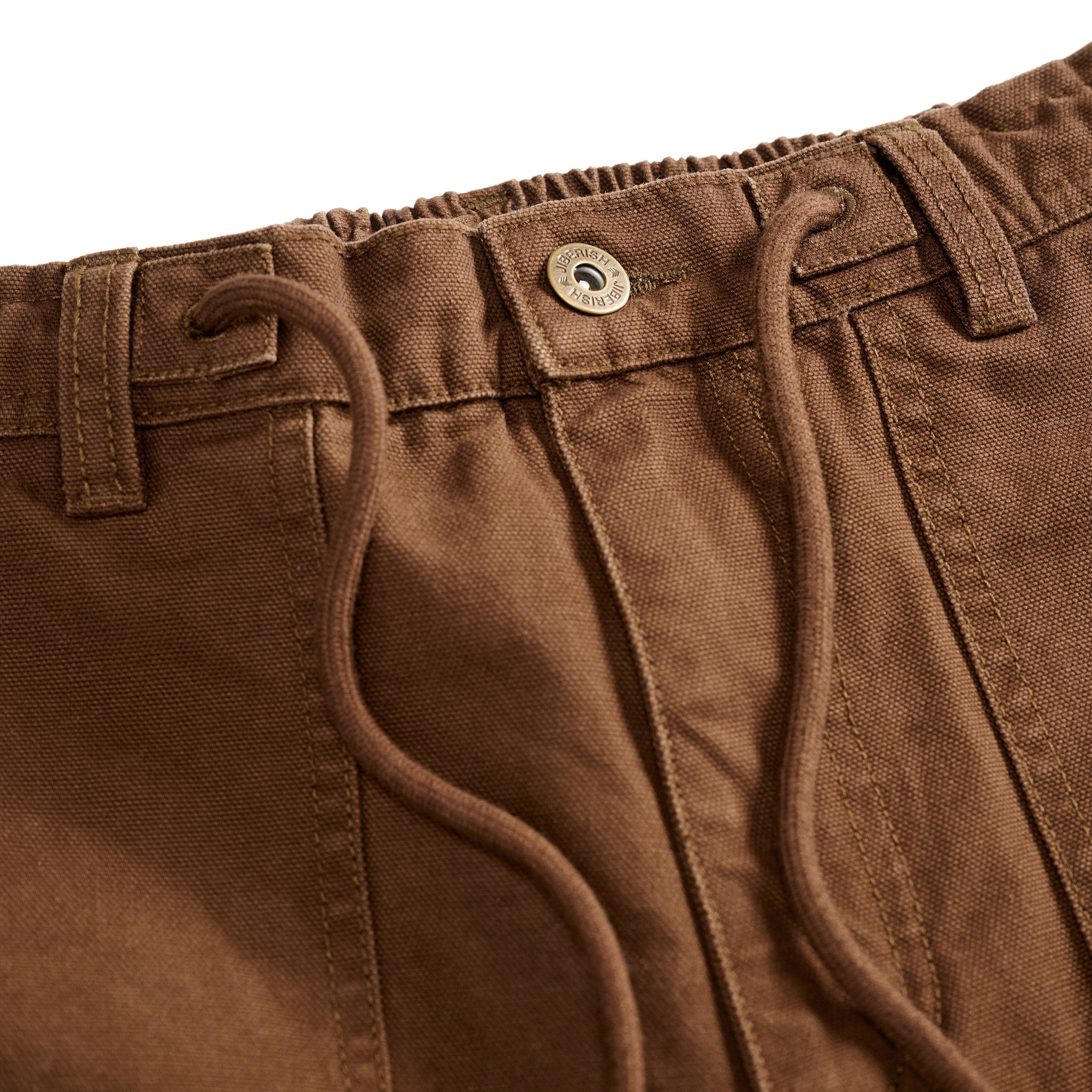 Chain Stitched Fatigue Pants Brown