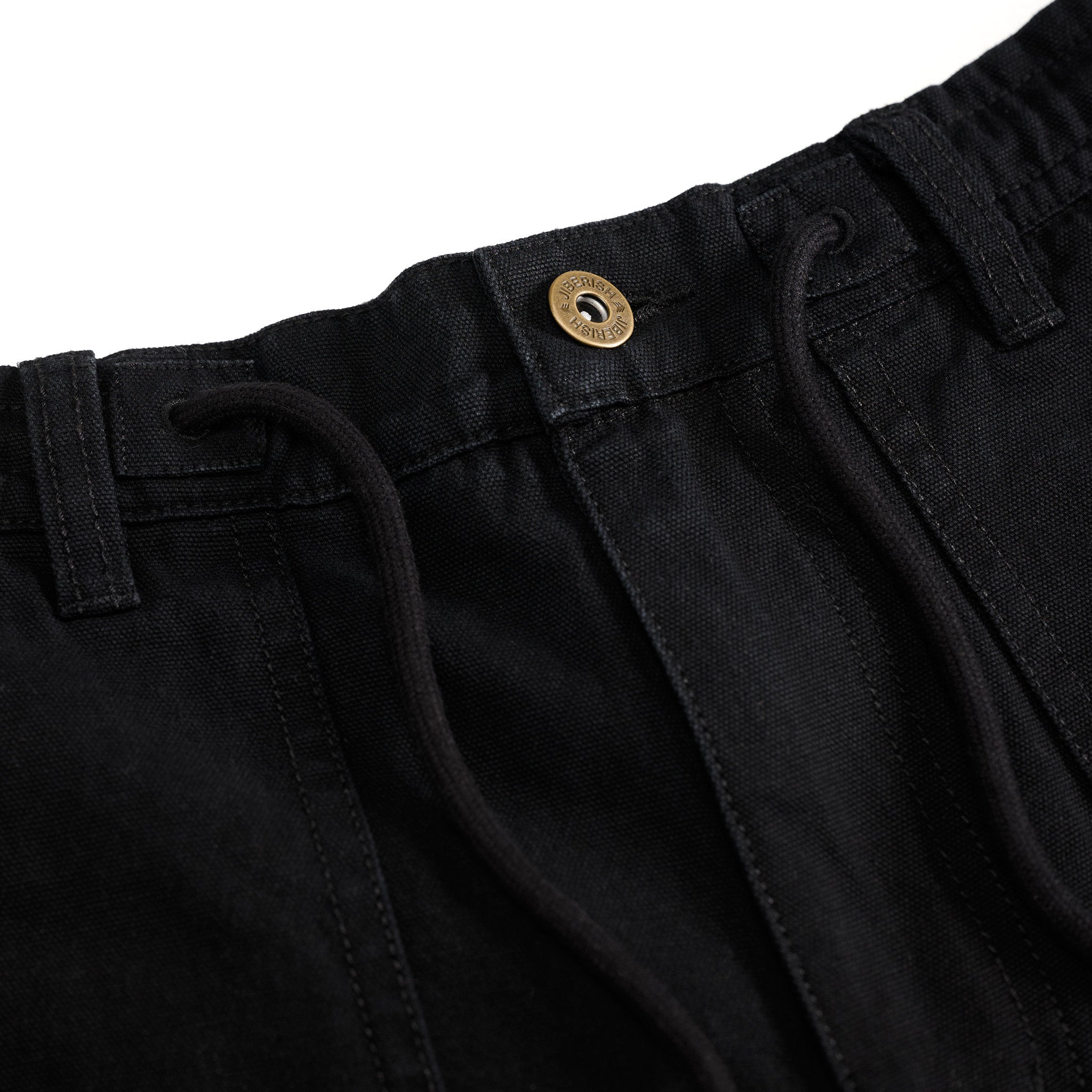 Chain Stitched Fatigue Pants Black