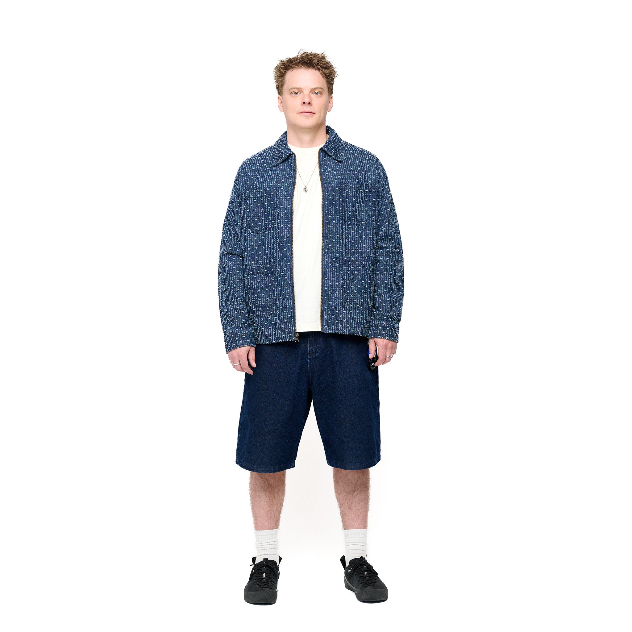 Denim Zip Through Overshirt – Jiberish