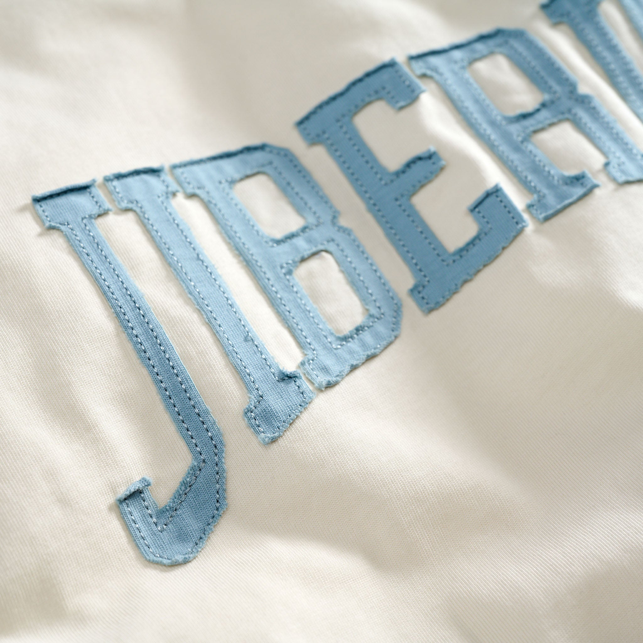 Applique Varsity Tee Powder Blue