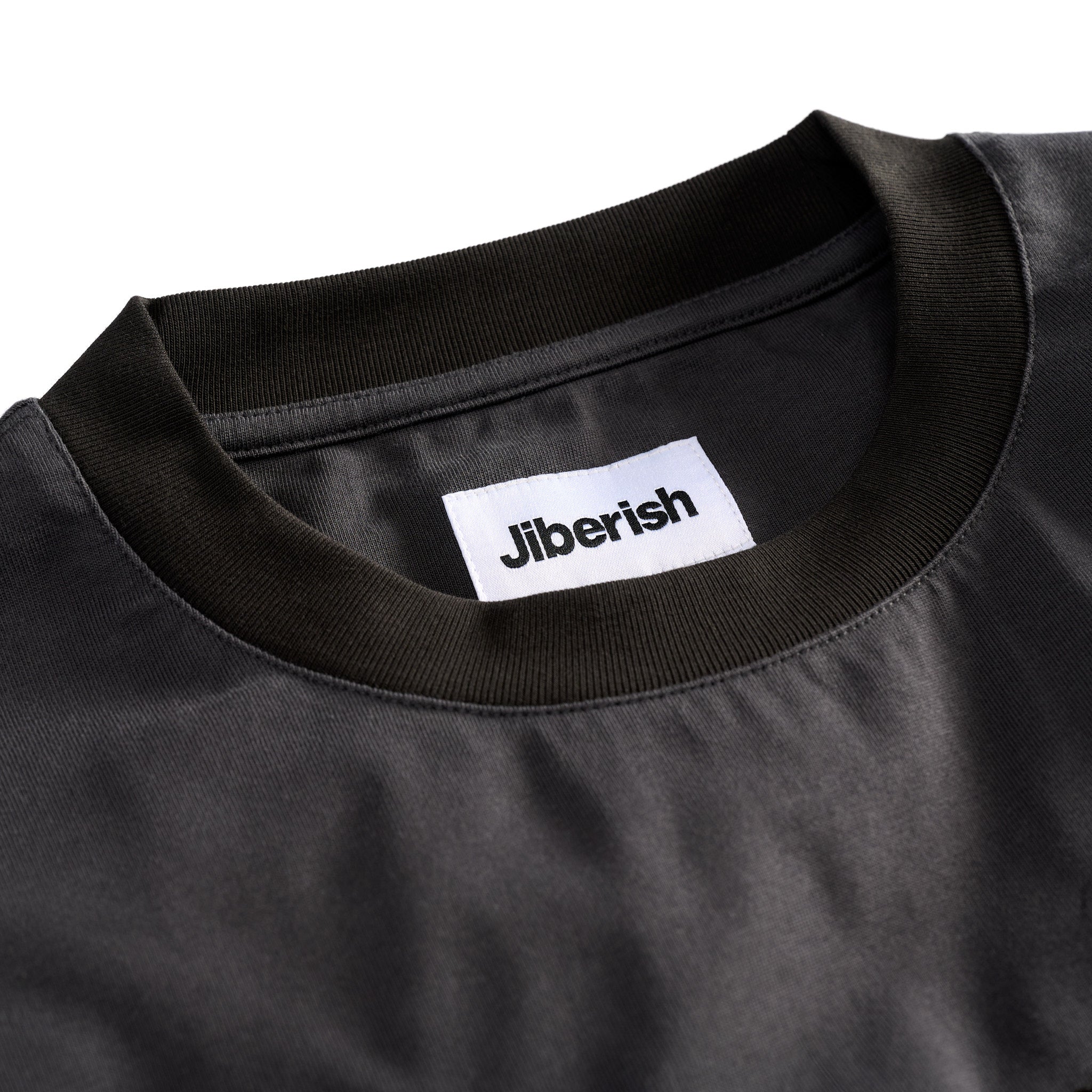 Applique Varsity Tee Black