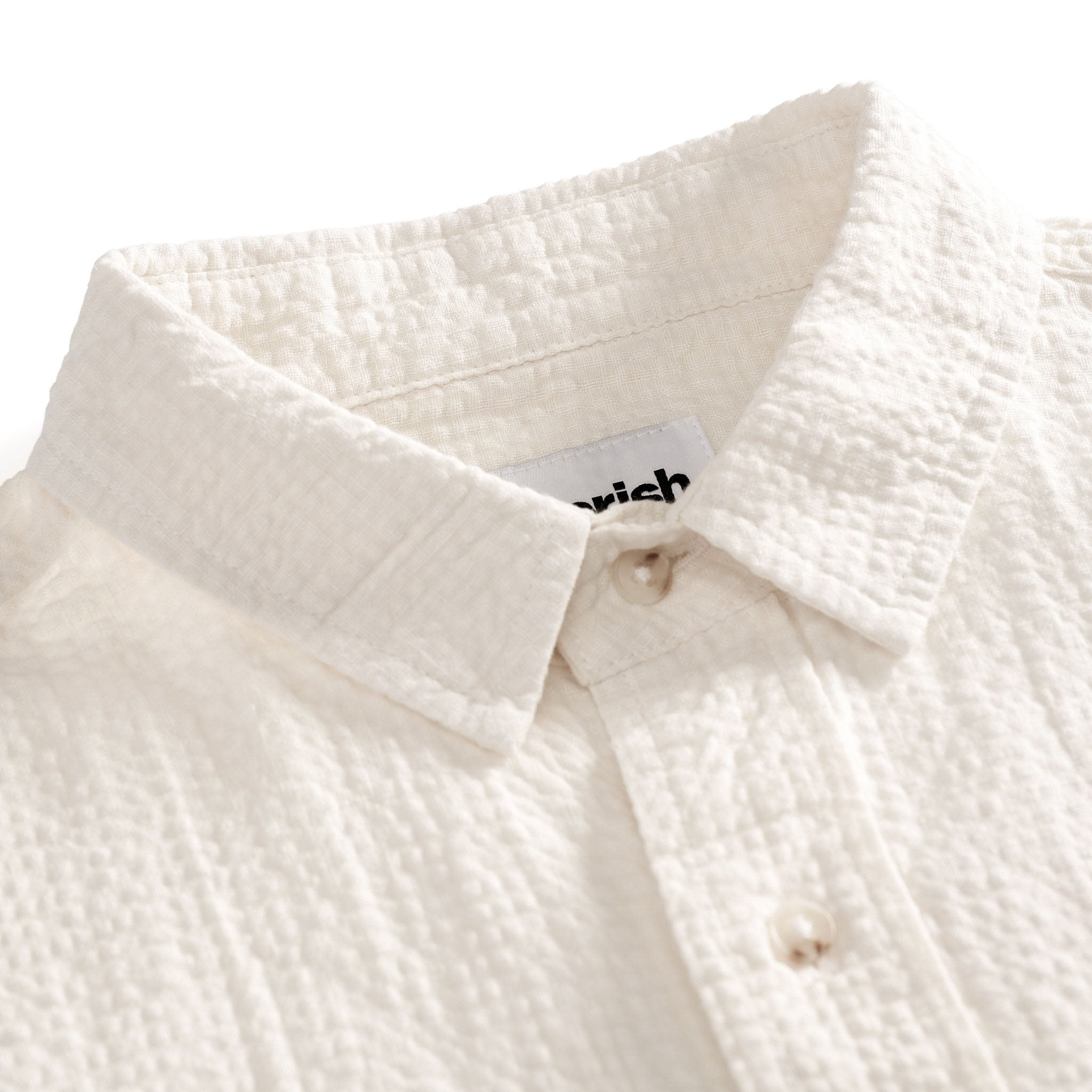 Linen Seersucker Button Up Natural
