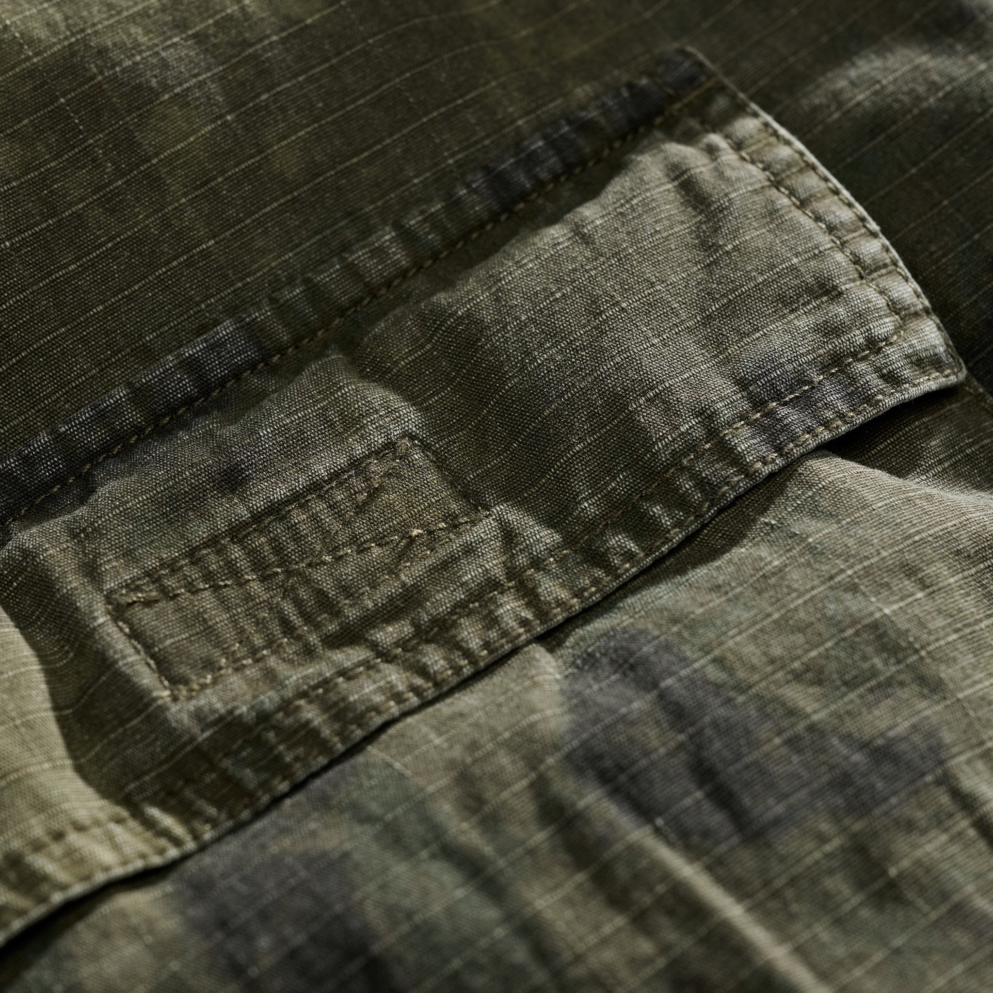 Washed Ripstop Military Cargos Olive