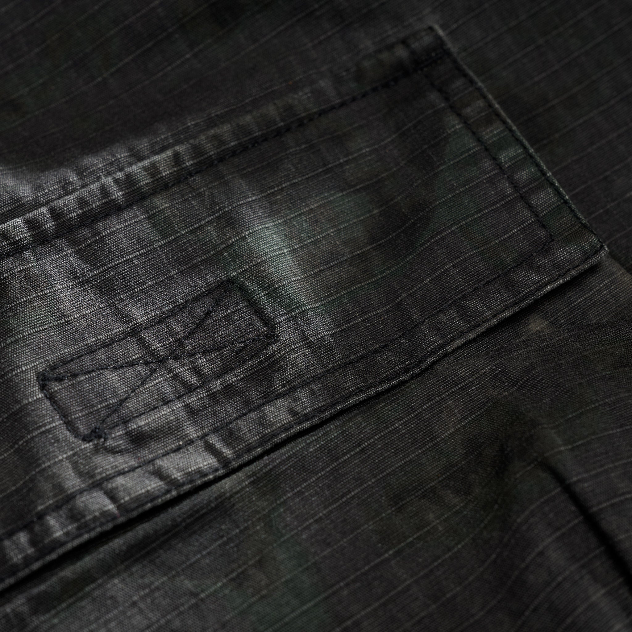 Washed Ripstop Military Cargos Black
