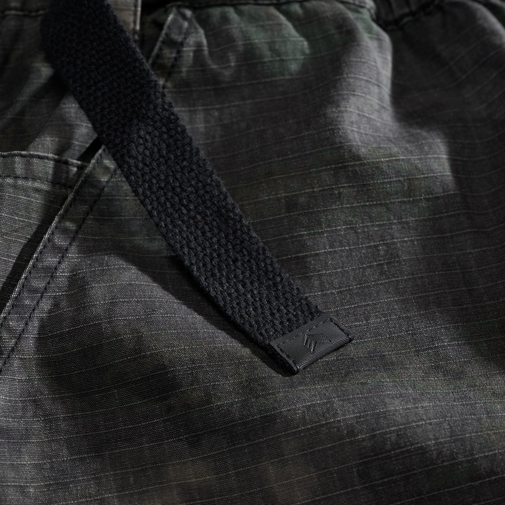 Washed Ripstop Military Cargos Black