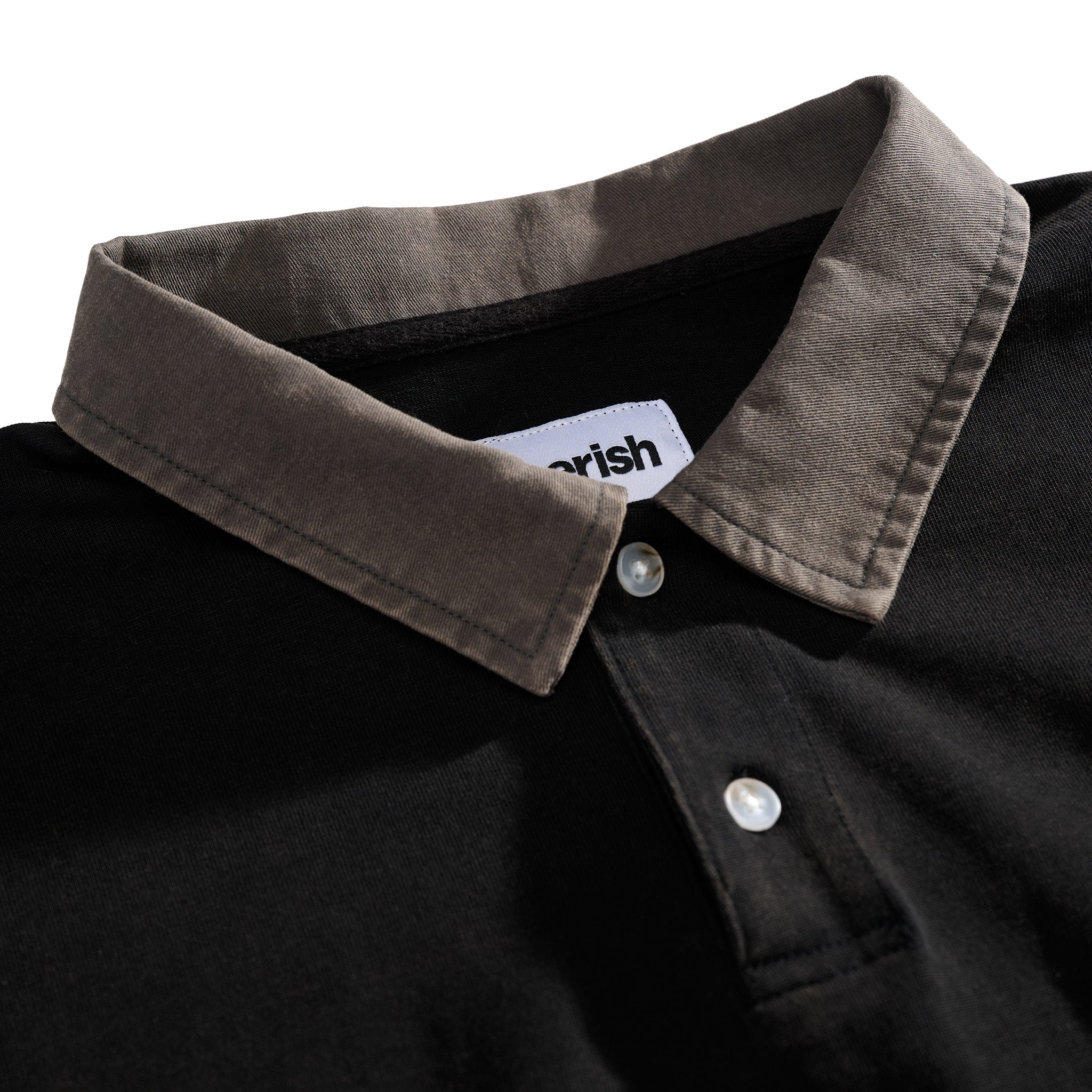 Short Sleeve Rugby Vintage Black
