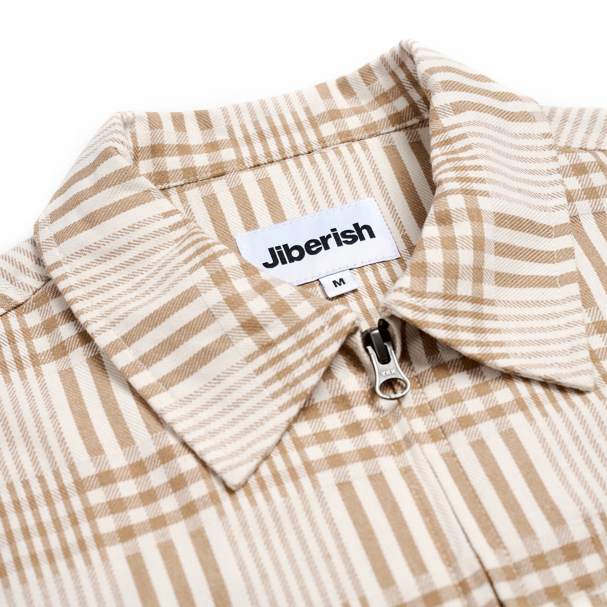 Full Zip Work Shirt Tan