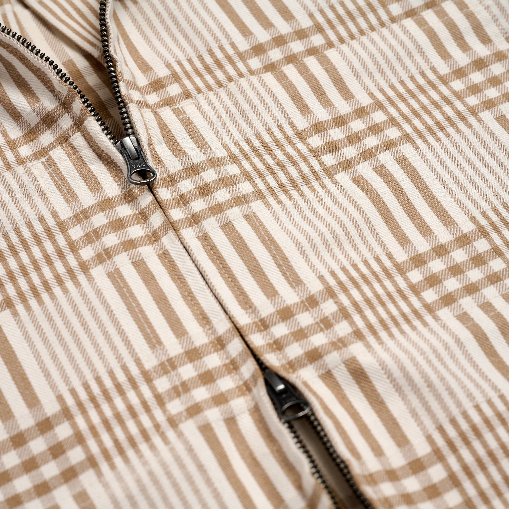 Full Zip Work Shirt Tan