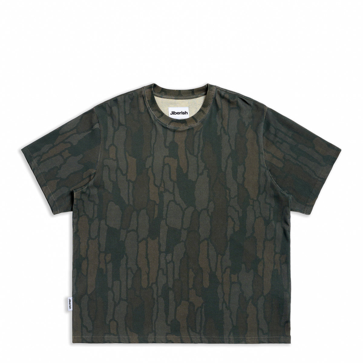 Cropped Staple Tee Bark Camo