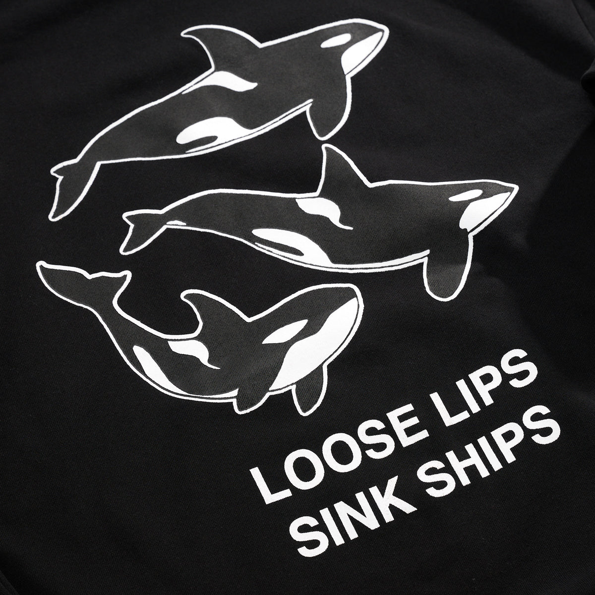 Loose Lips Hoodie Black