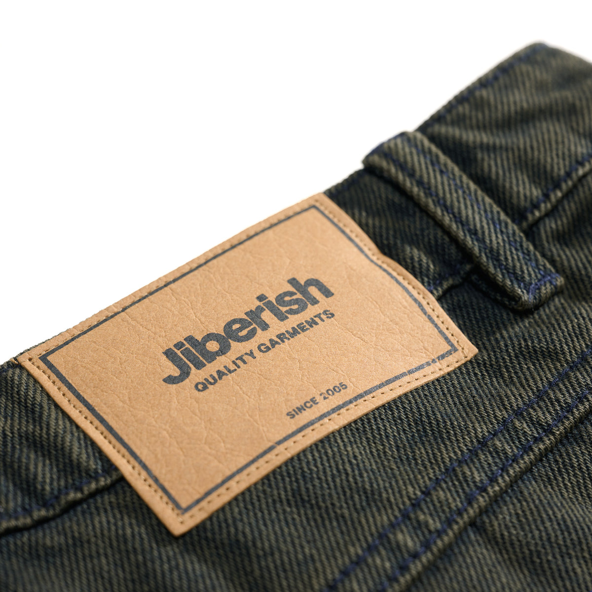 Relaxed Fit Denim Overdyed Green