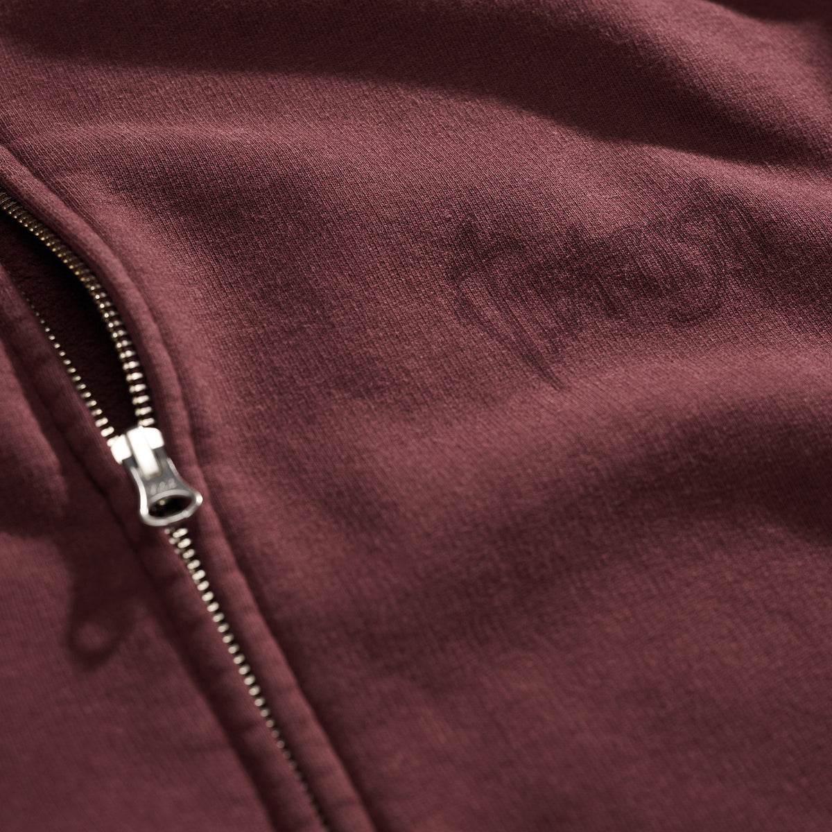 Heritage Zip Hoodie Washed Berry