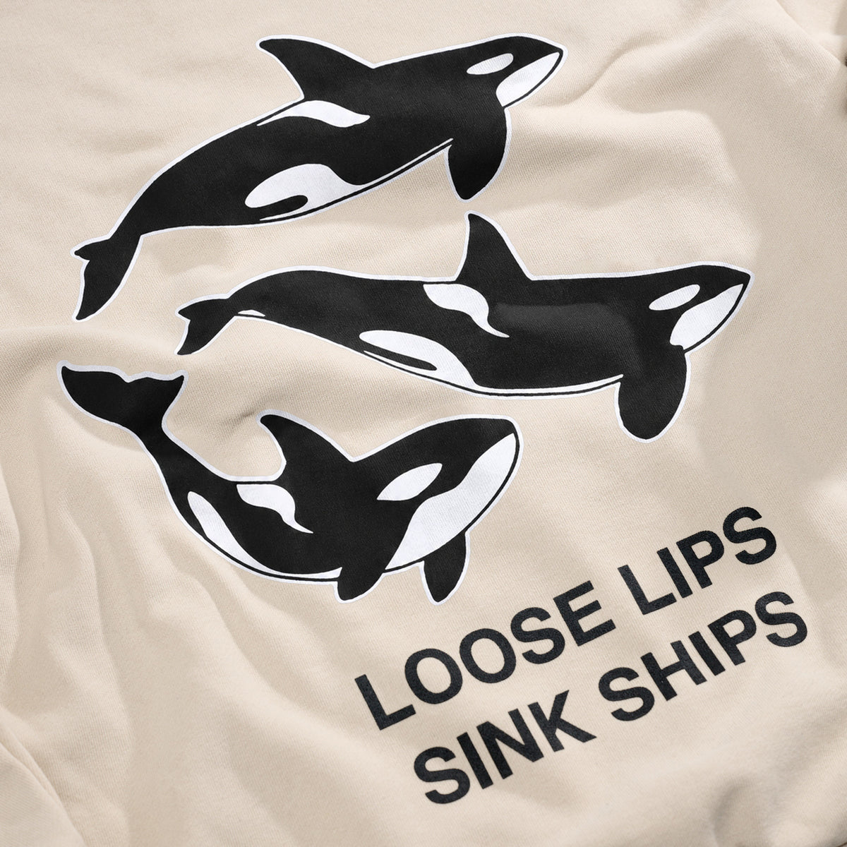Loose Lips Hoodie Ivory
