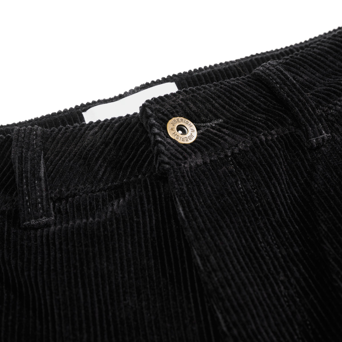 Baggy Fit Corduroy Carpenter Pant Black