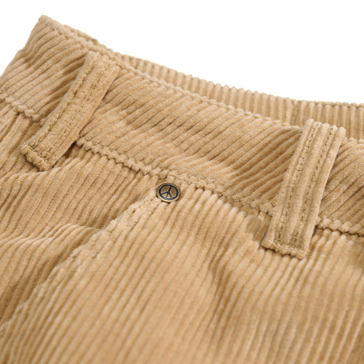 Baggy Fit Corduroy Carpenter Pants Wheat