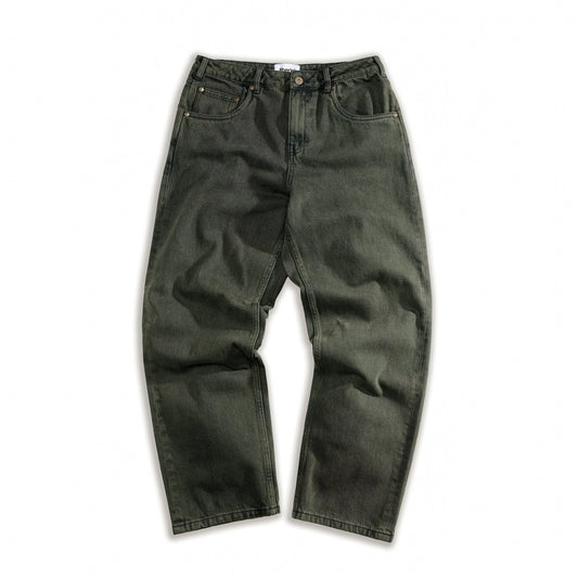 Relaxed Fit Denim Overdyed Green