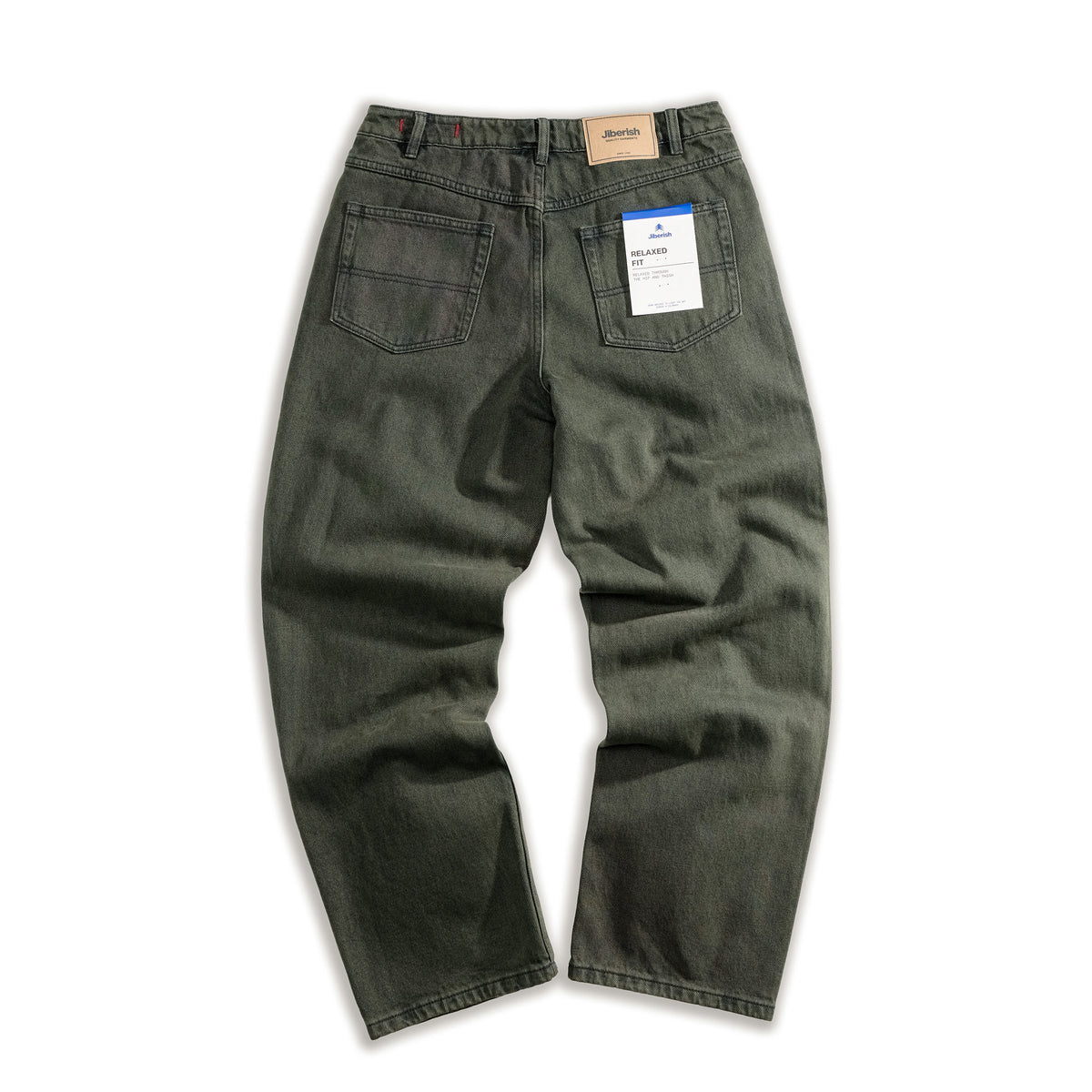 Relaxed Fit Denim Overdyed Green