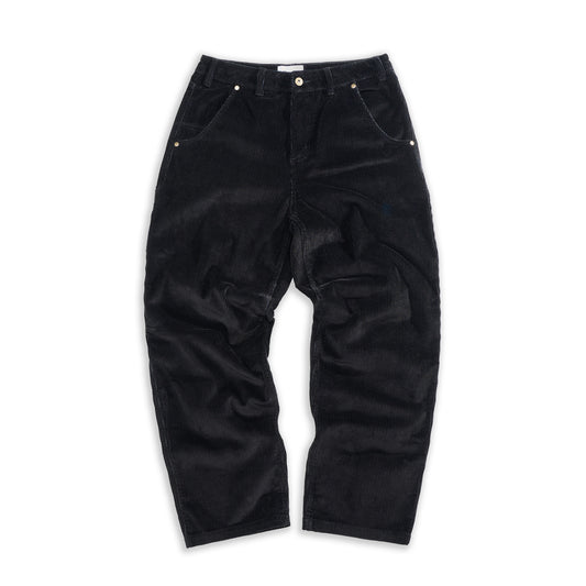 Baggy Fit Corduroy Carpenter Pant Black