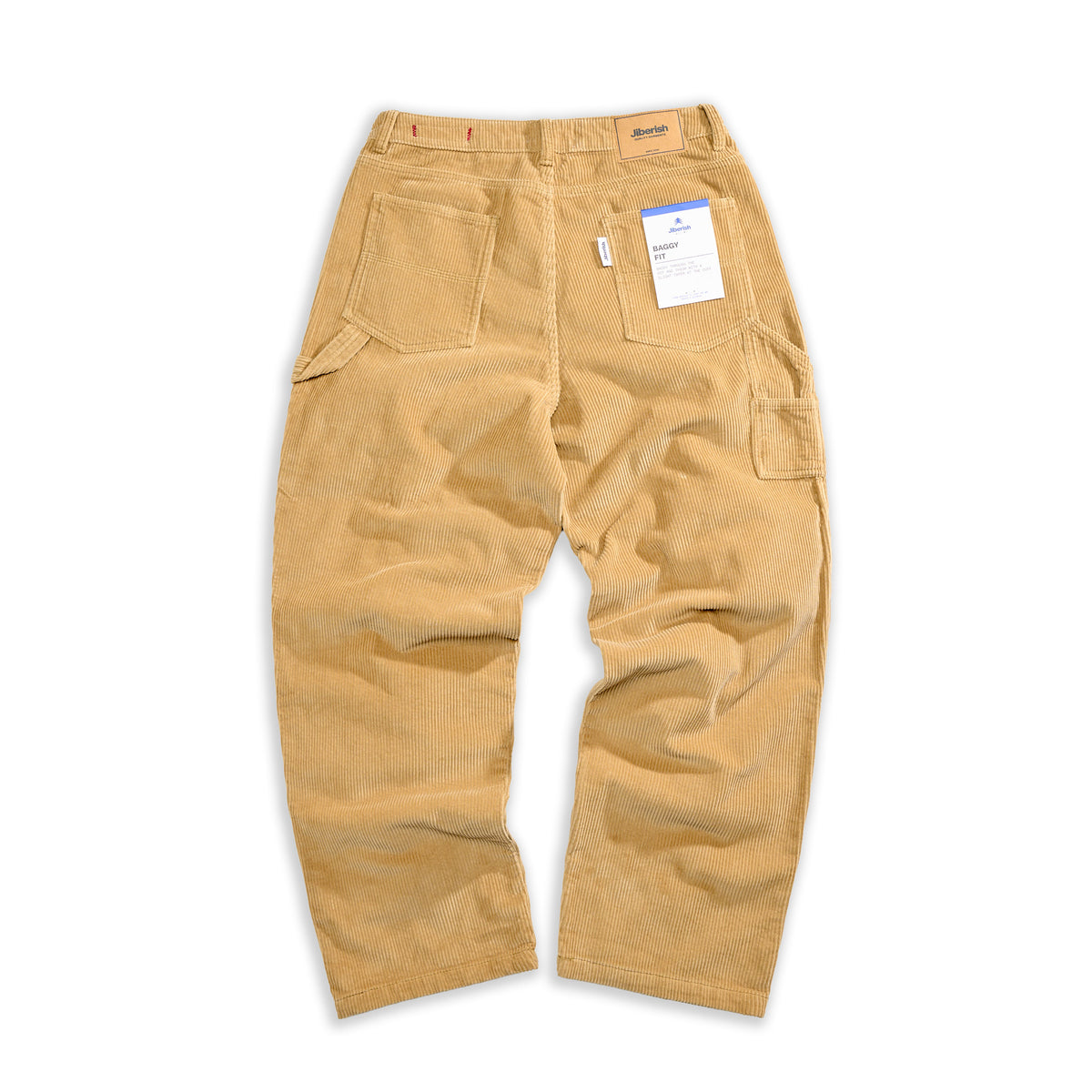 Baggy Fit Corduroy Carpenter Pants Wheat