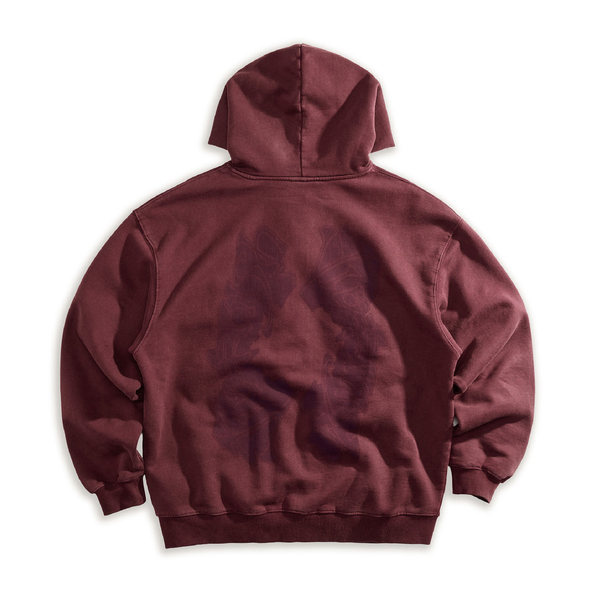 Heritage Zip Hoodie Washed Berry