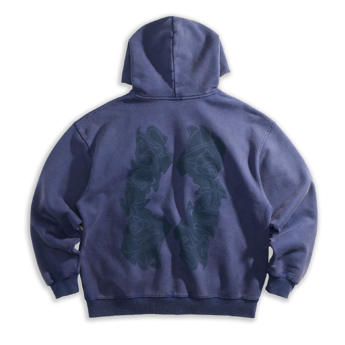 Heritage Zip Hoodie Washed Navy