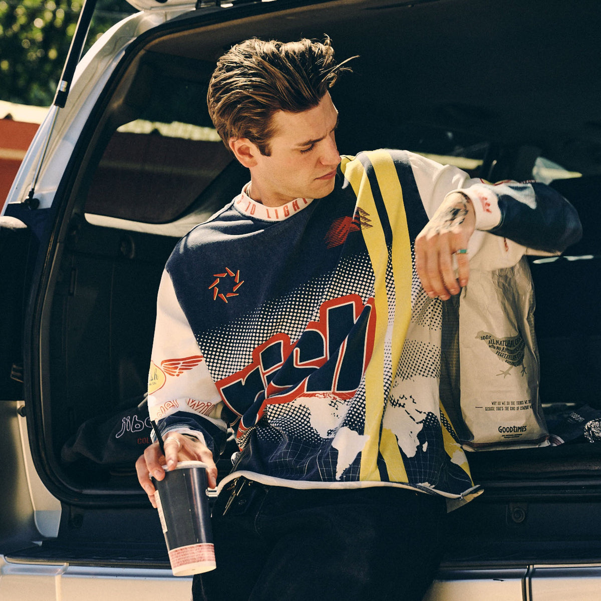 Moto Long Sleeve Navy