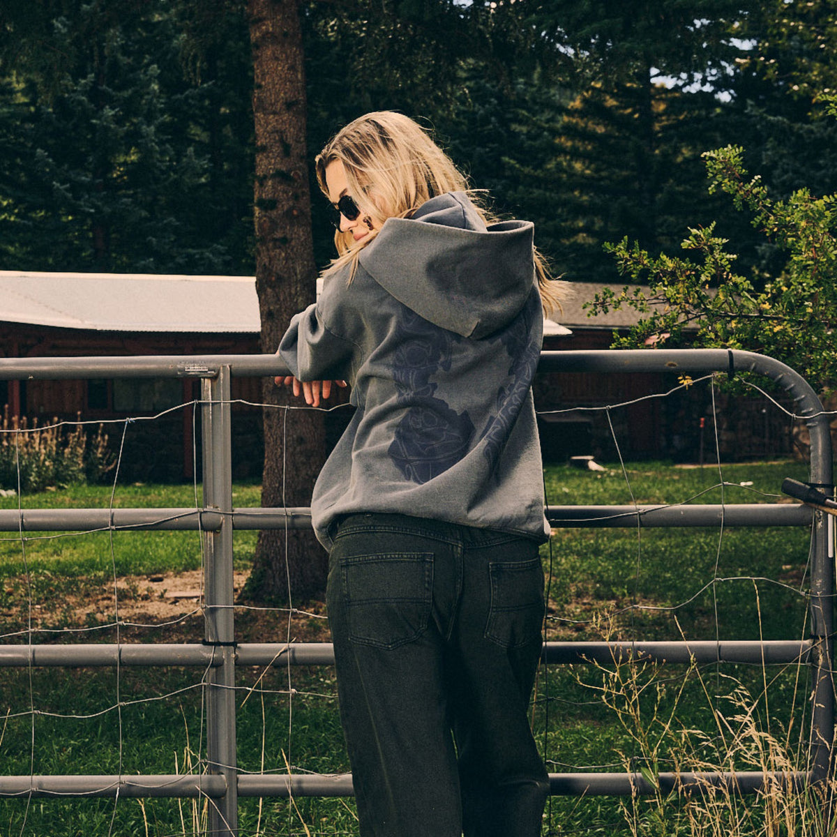 Heritage Zip Hoodie Washed Aegean