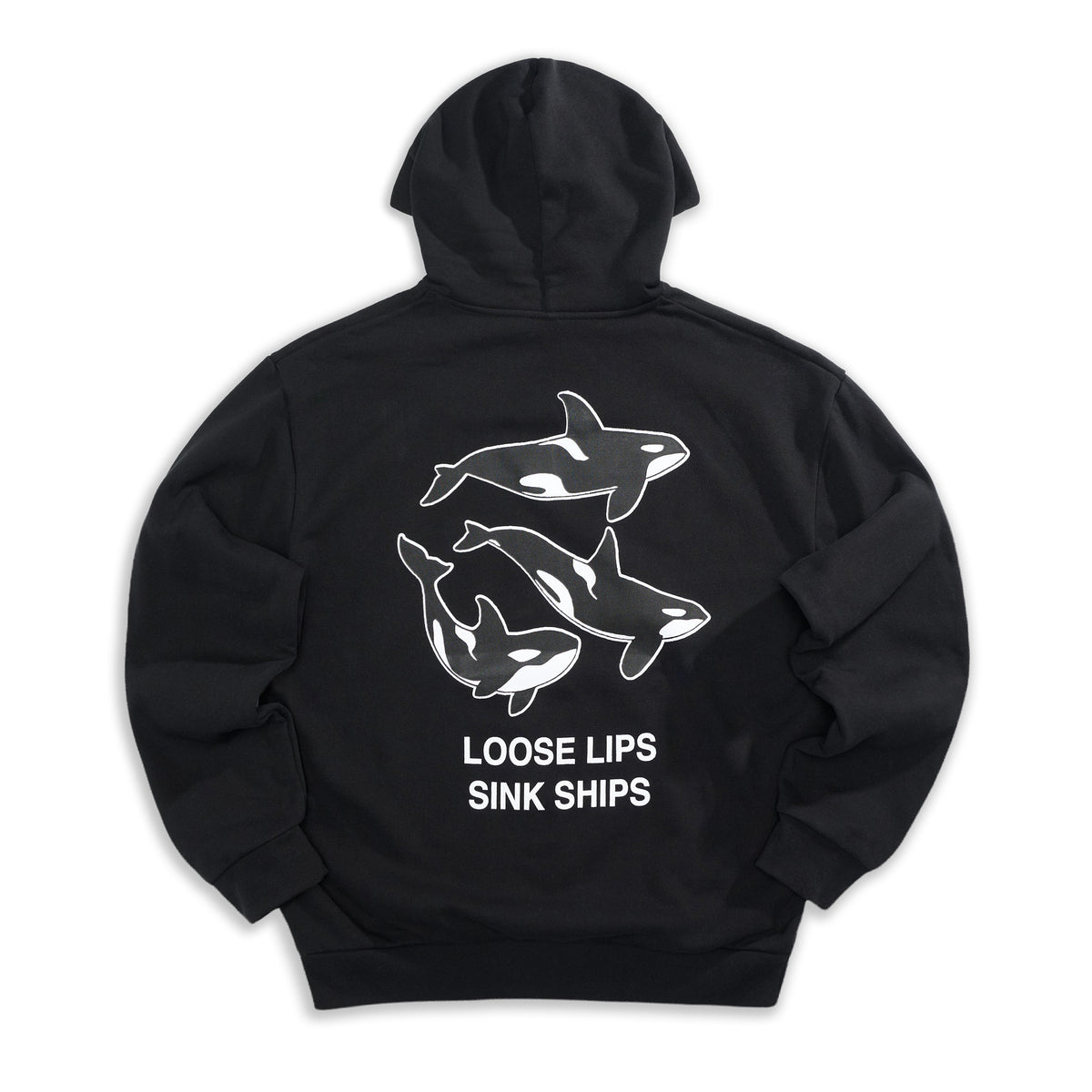 Loose Lips Hoodie Black