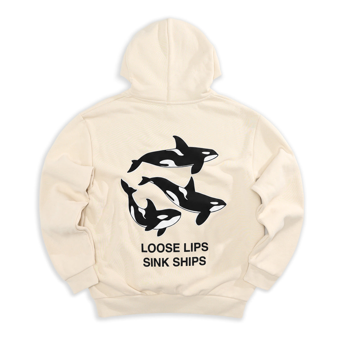 Loose Lips Hoodie Ivory