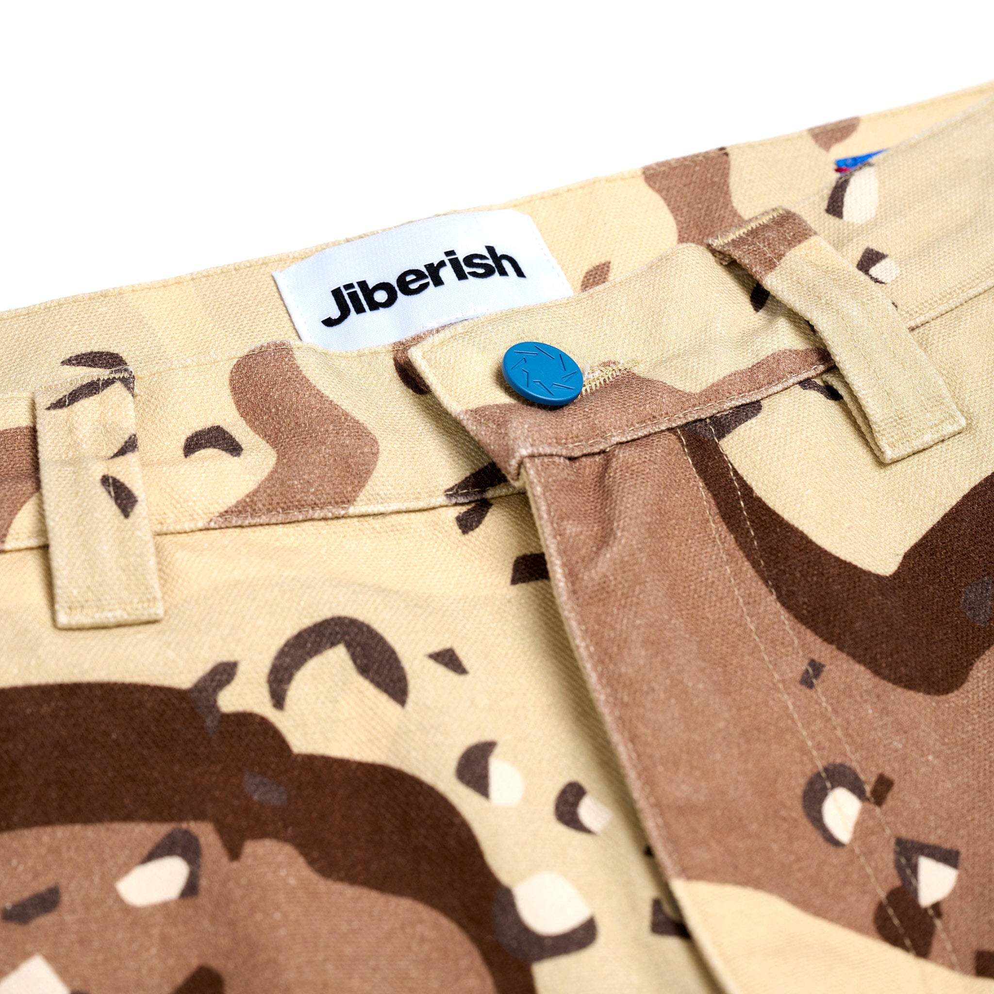 Baggy Fit Canvas Pants Desert Camo