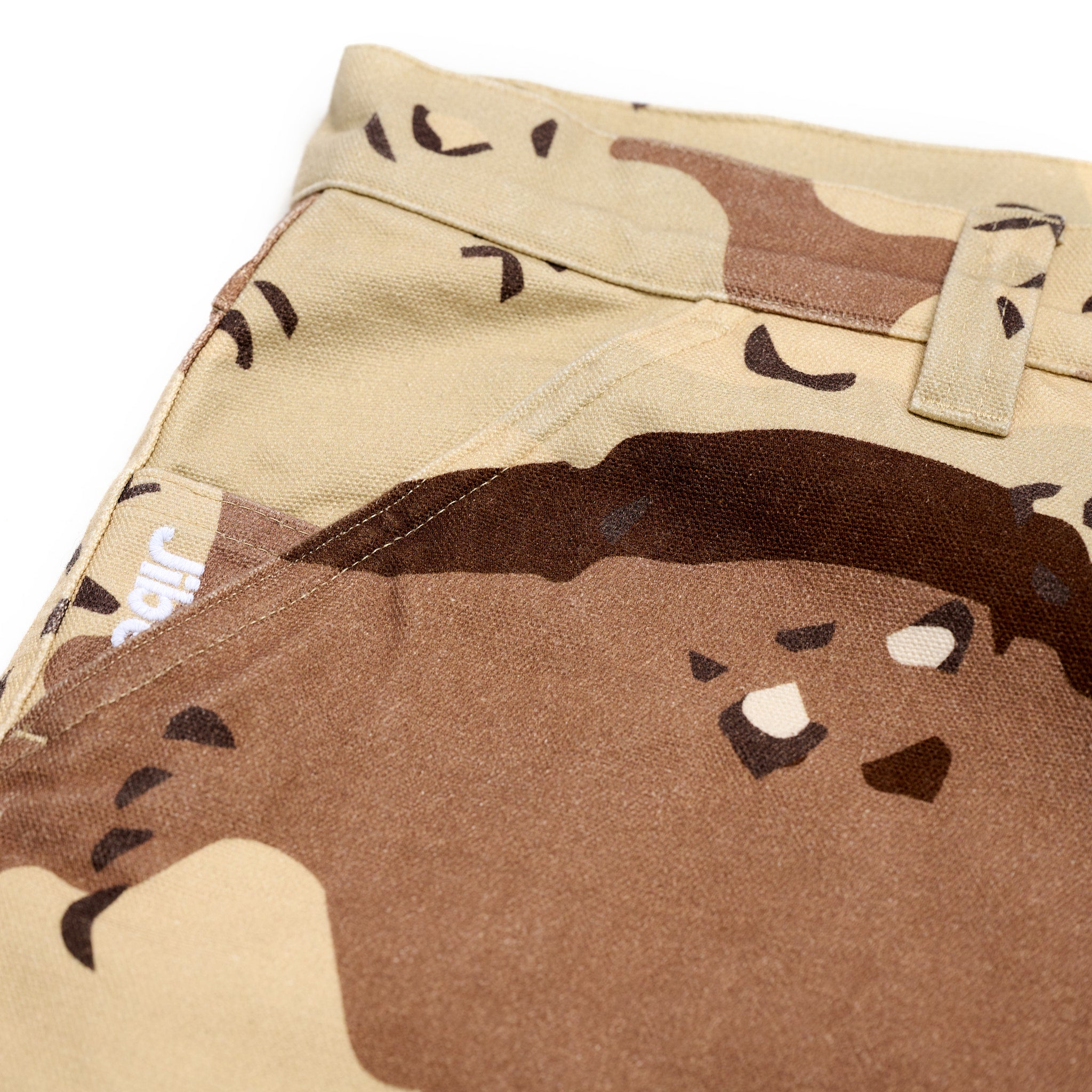 Baggy Fit Canvas Pants Desert Camo