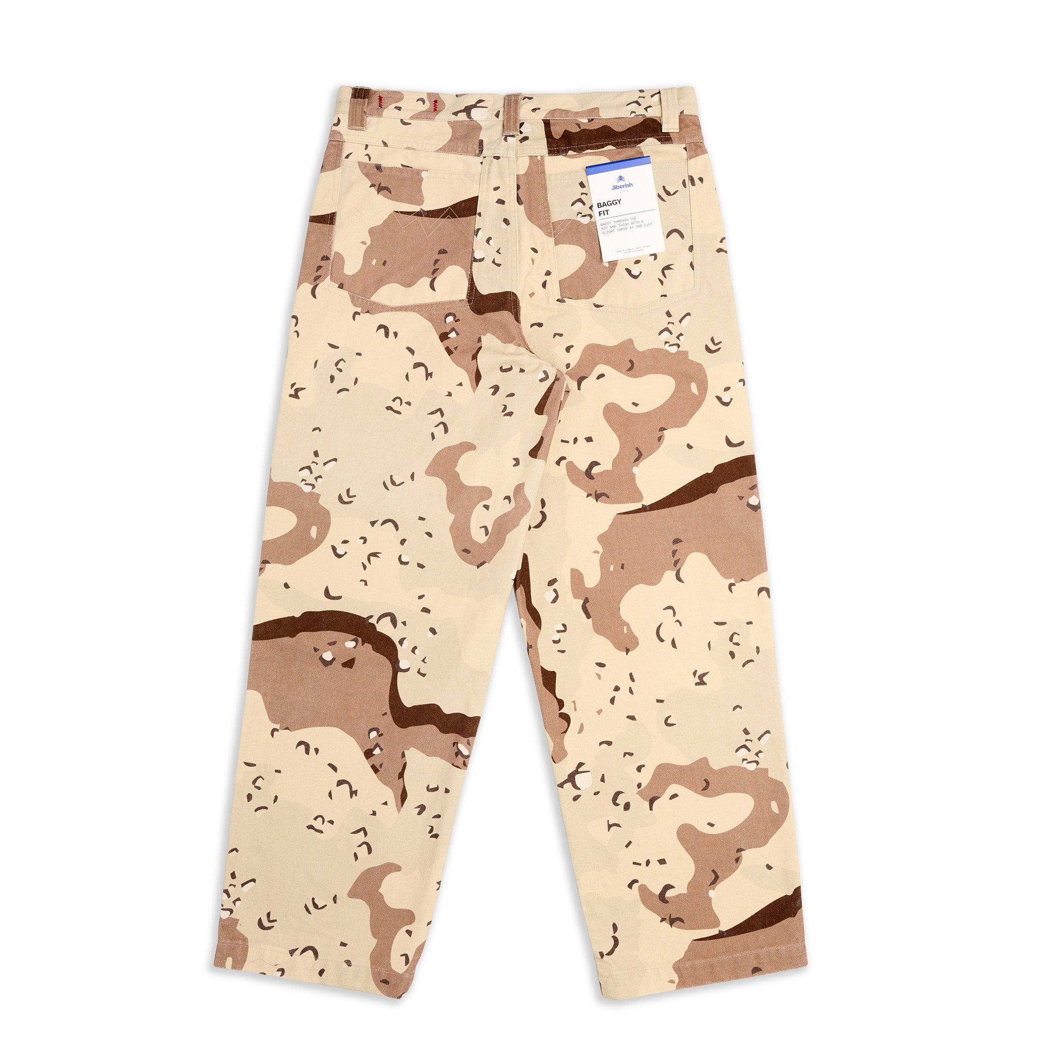 Baggy Fit Canvas Pants Desert Camo