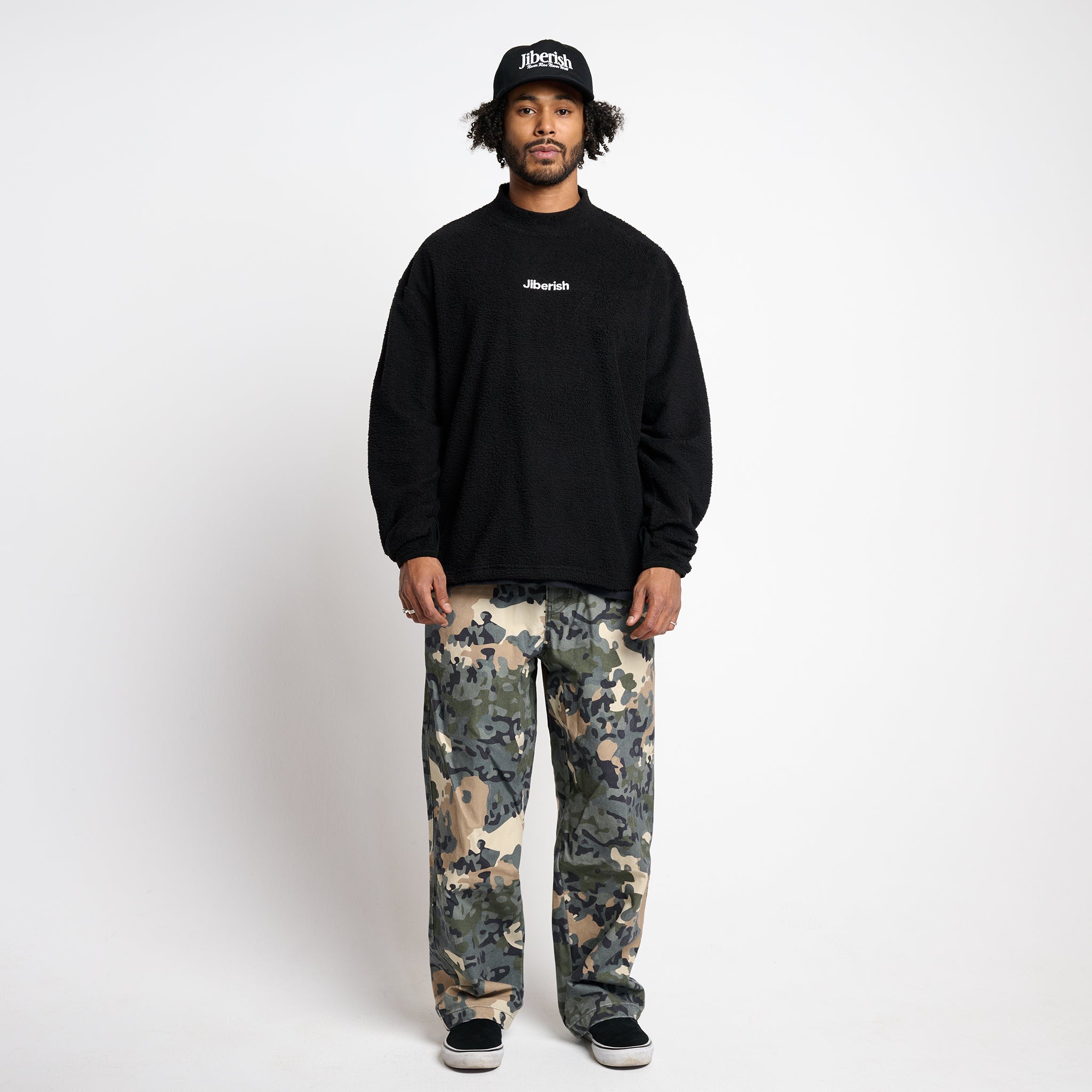 Baggy Fit Canvas Pants Alp Camo | Jiberish