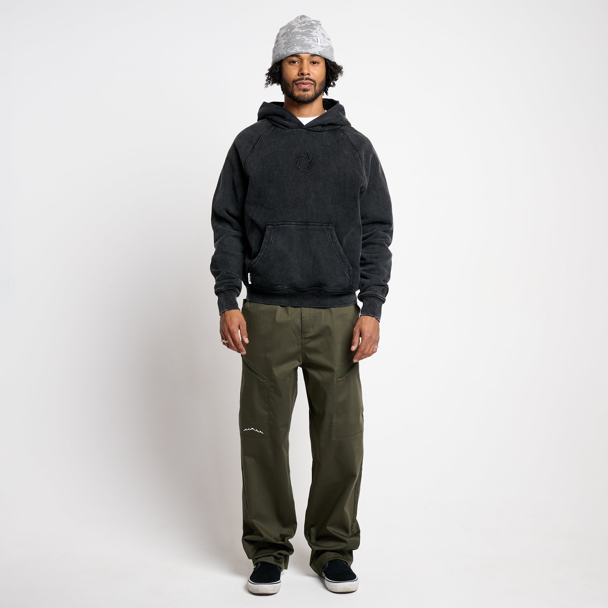 Relaxed Fit Tech Pants Military Green
